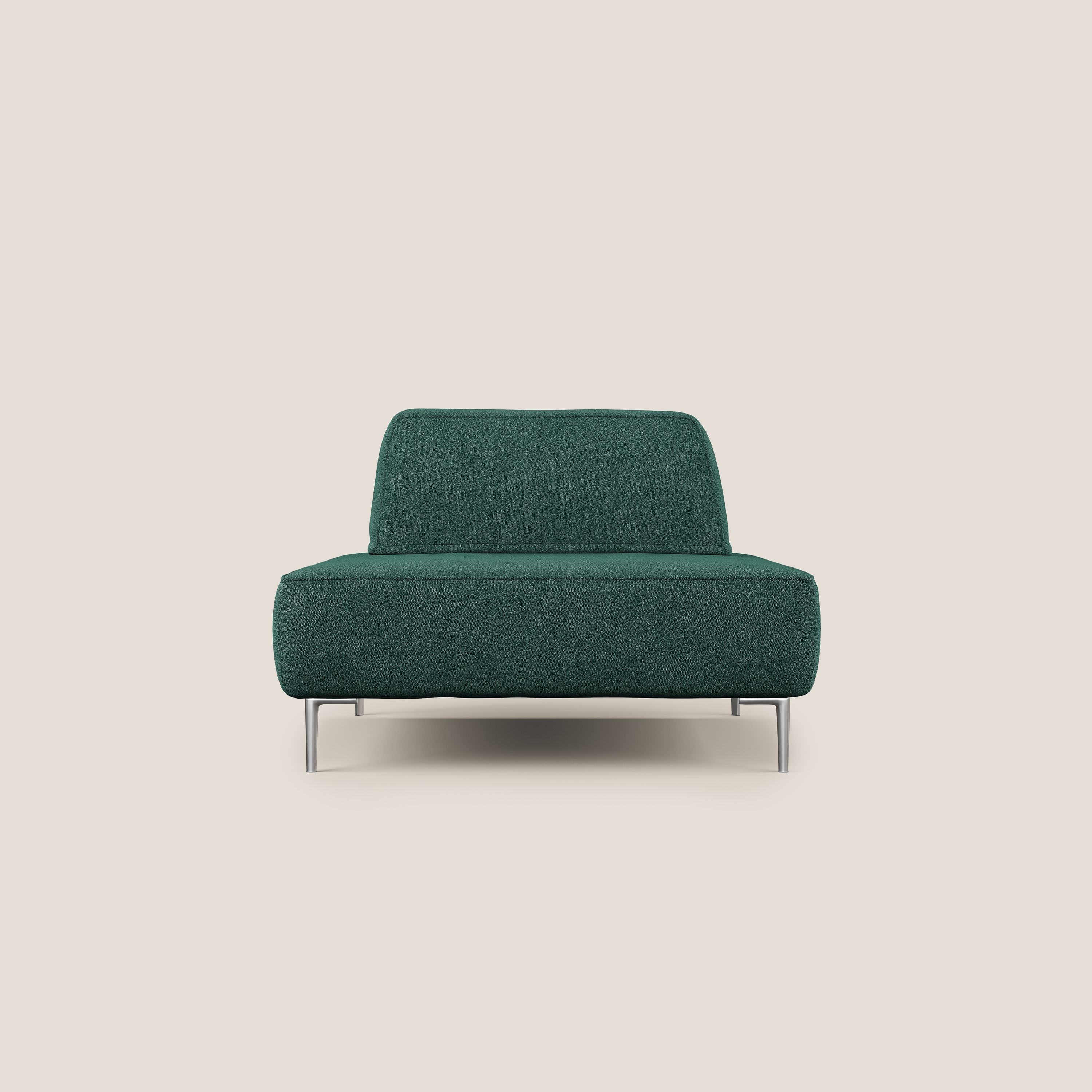 Newton poltrona modulare con schienali movibili T07 verde - divani.store