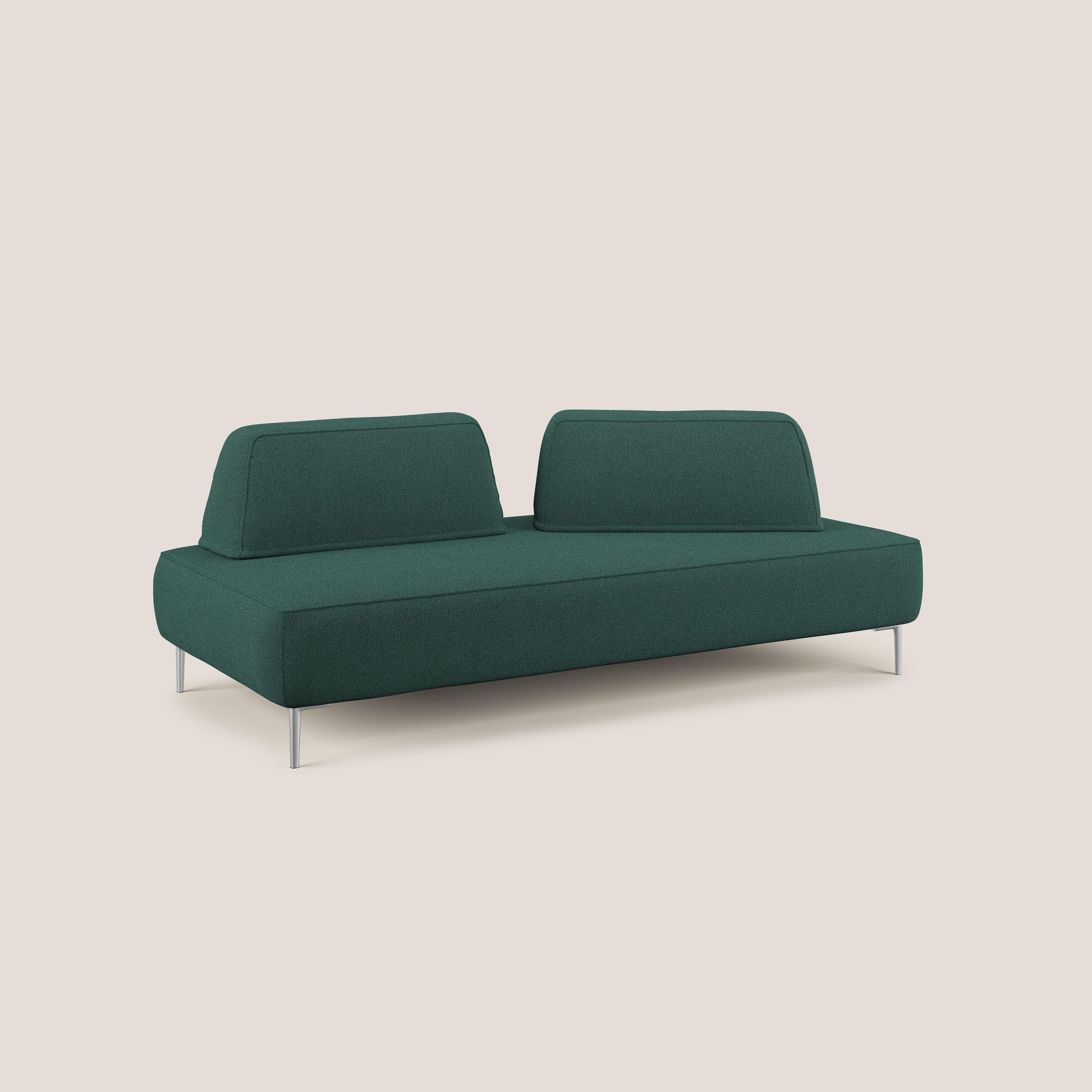 Newton divano modulare con schienali movibili T07 verde - divani.store