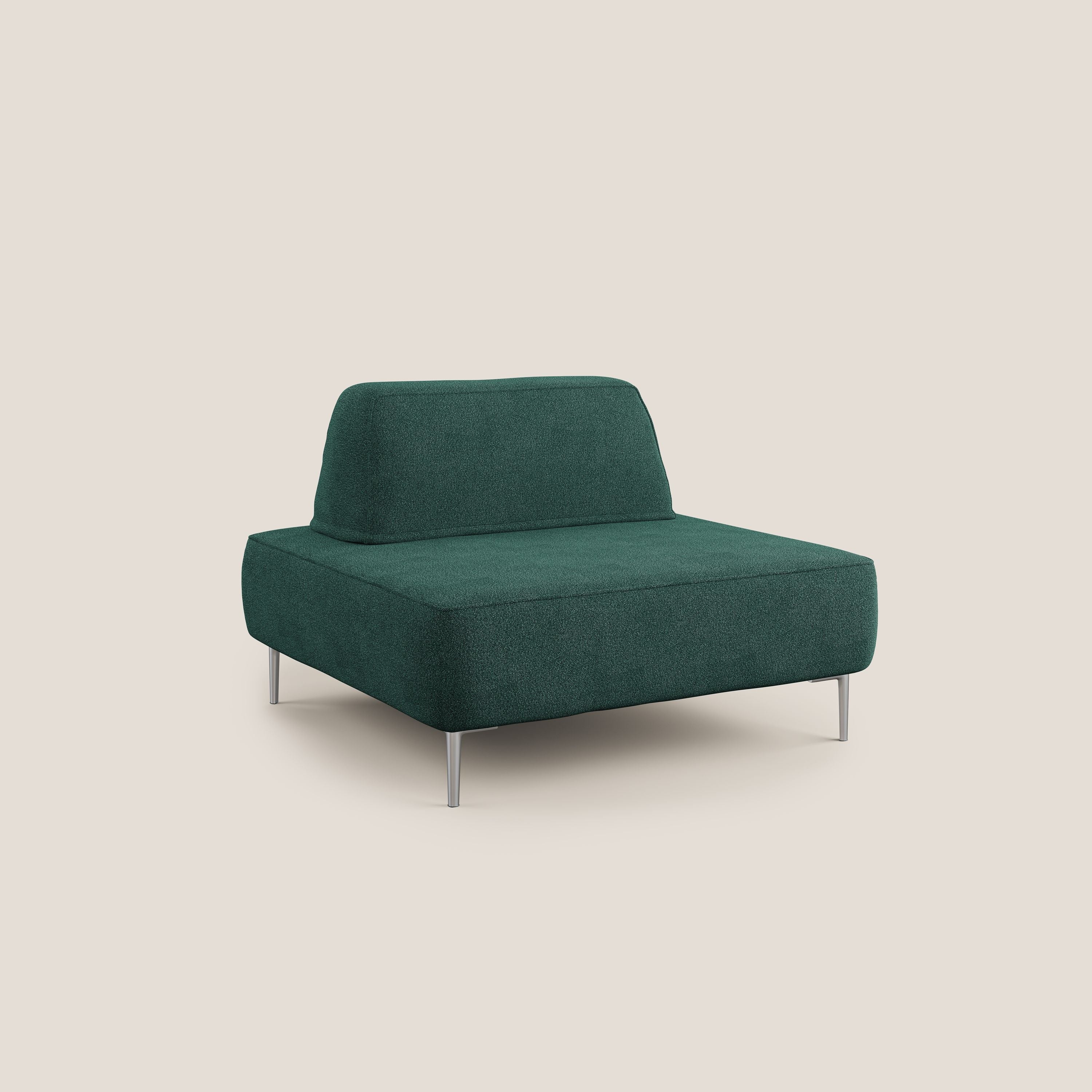 Newton poltrona modulare con schienali movibili T07 verde - divani.store
