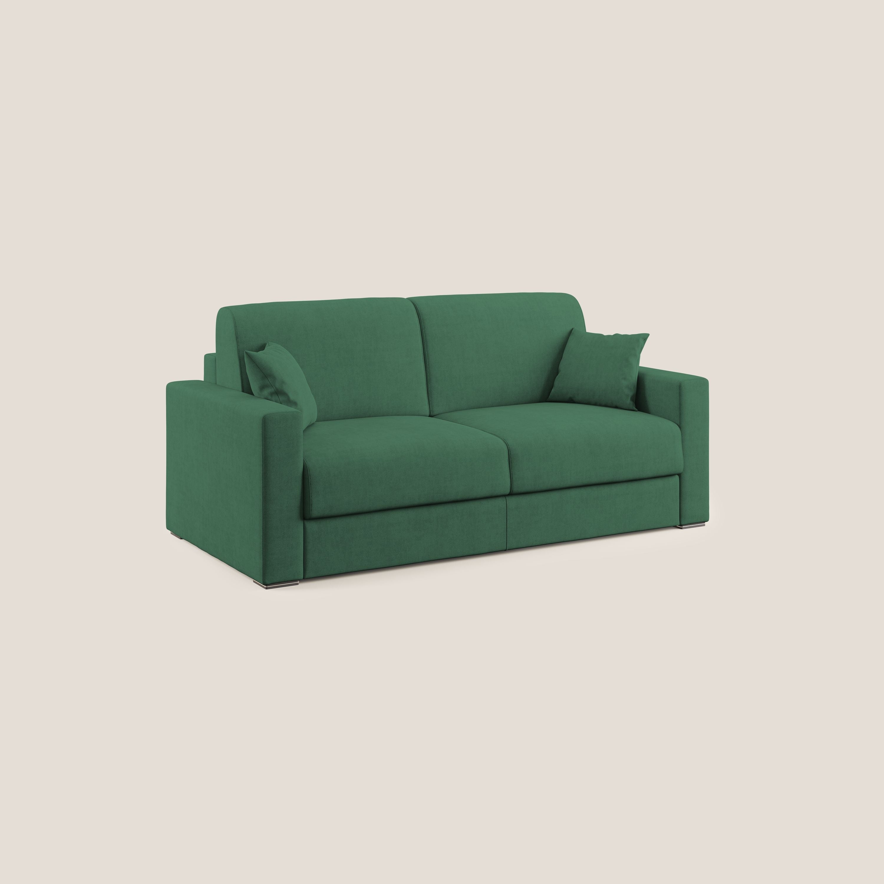 Best Divano letto matrimoniale in tessuto impermeabile T02 verde - divani.store