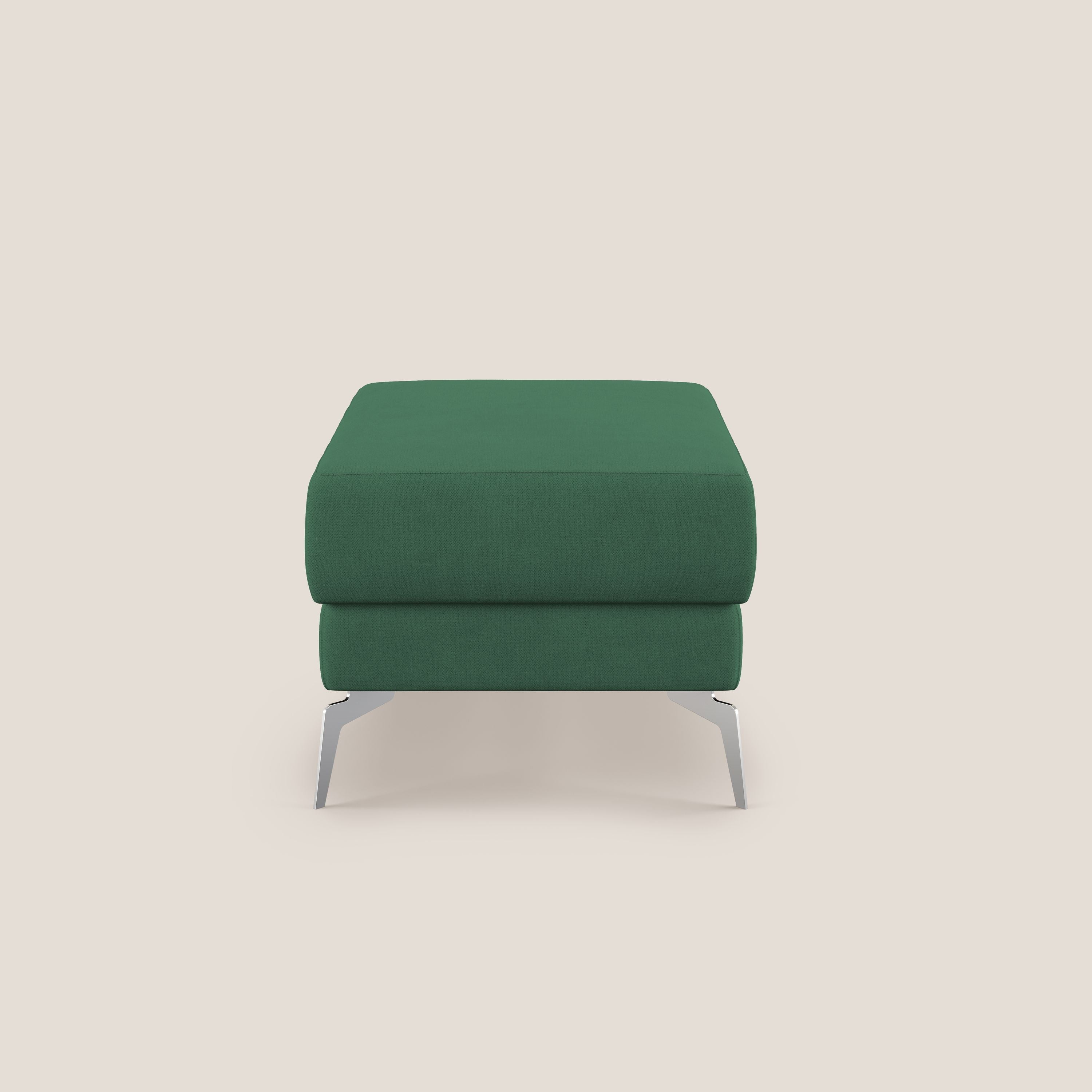 Star Pouf con piedini alti in tessuto impermeabile T02 verde - divani.store
