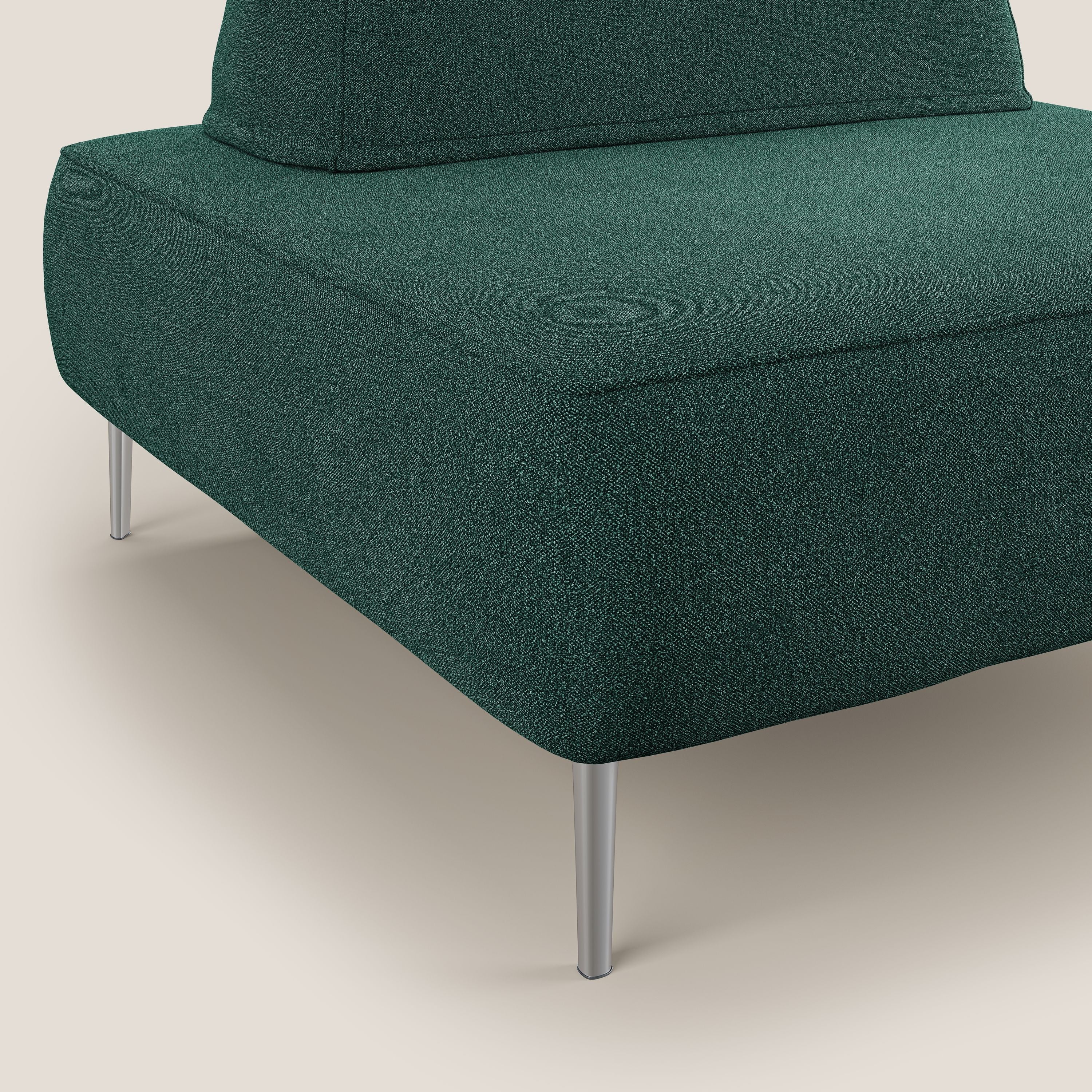 Newton poltrona modulare con schienali movibili T07 verde - divani.store