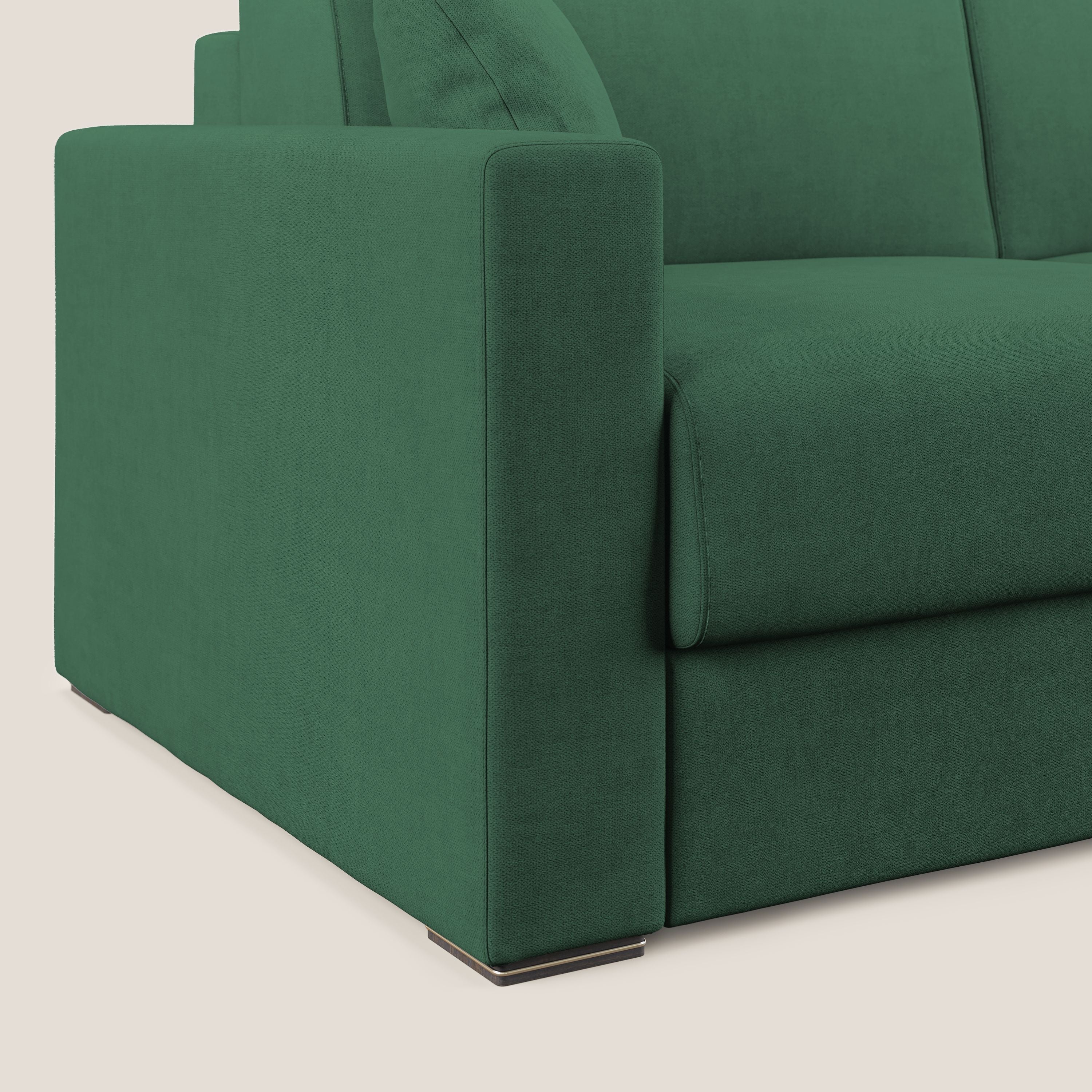 Best Divano letto matrimoniale in tessuto impermeabile T02 verde - divani.store