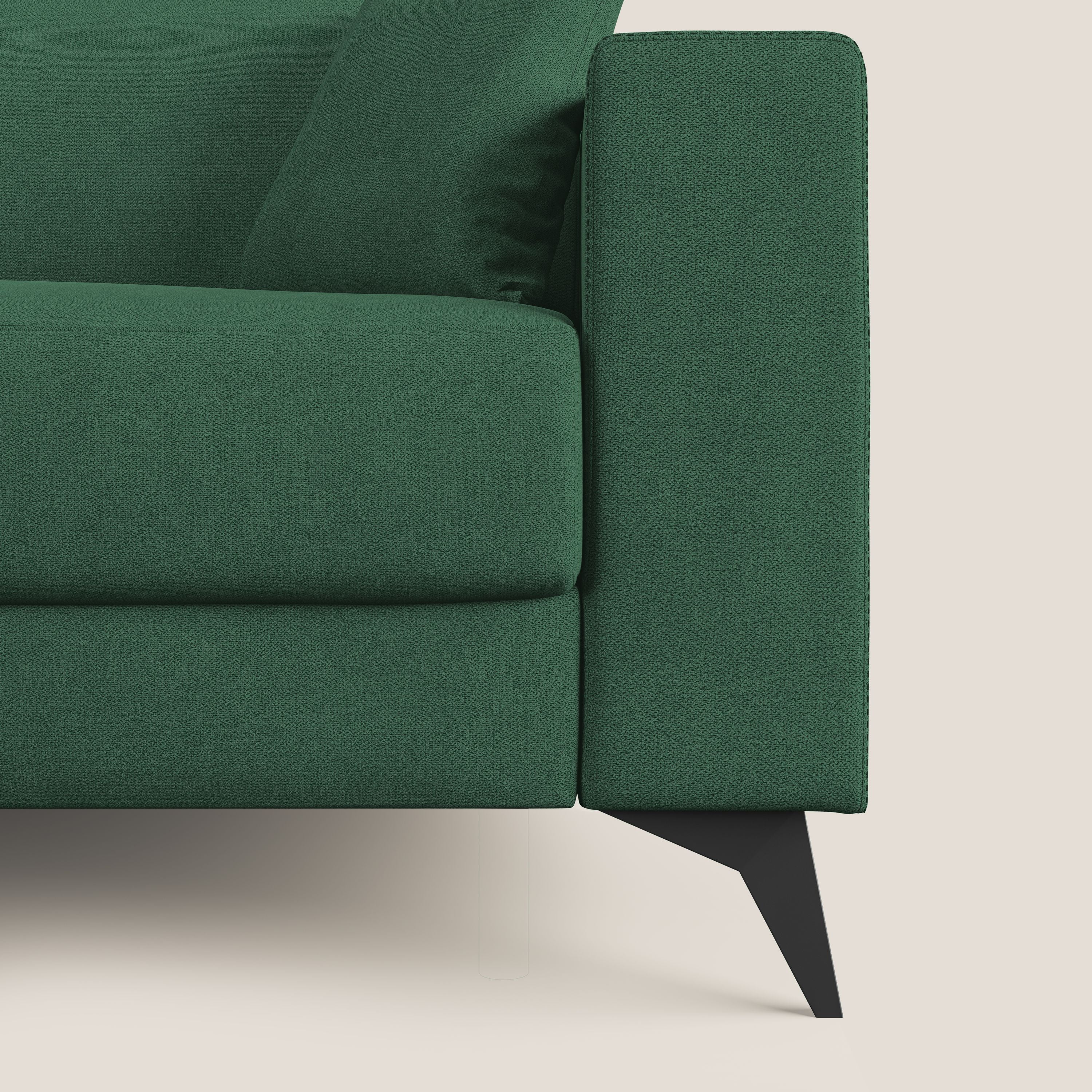 Pegaso divano letto con poggiatesta reclinabili e rivestimento T02 verde - divani.store