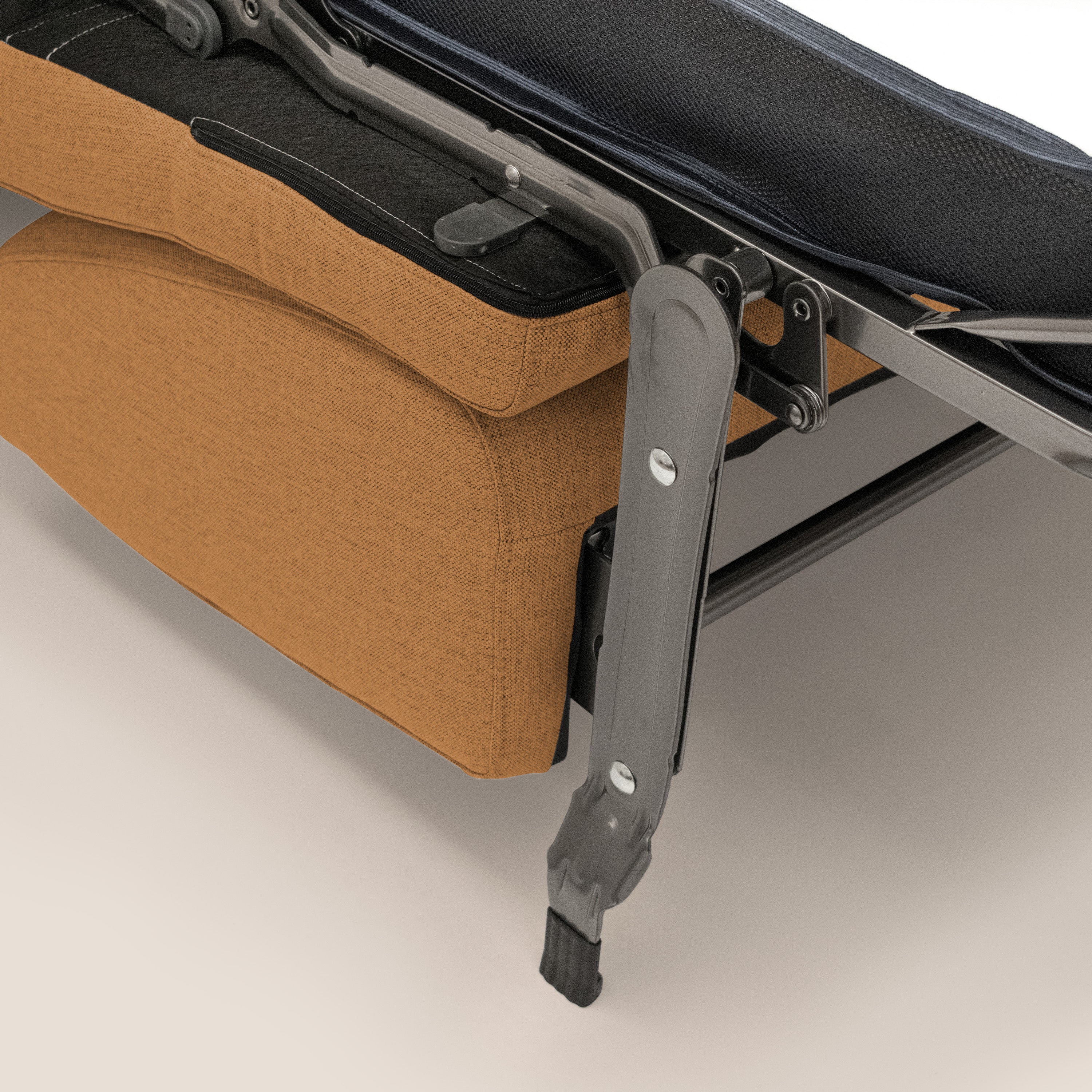 Scarlet canapé convertible en tissu mixte coton imperméable T19 orange