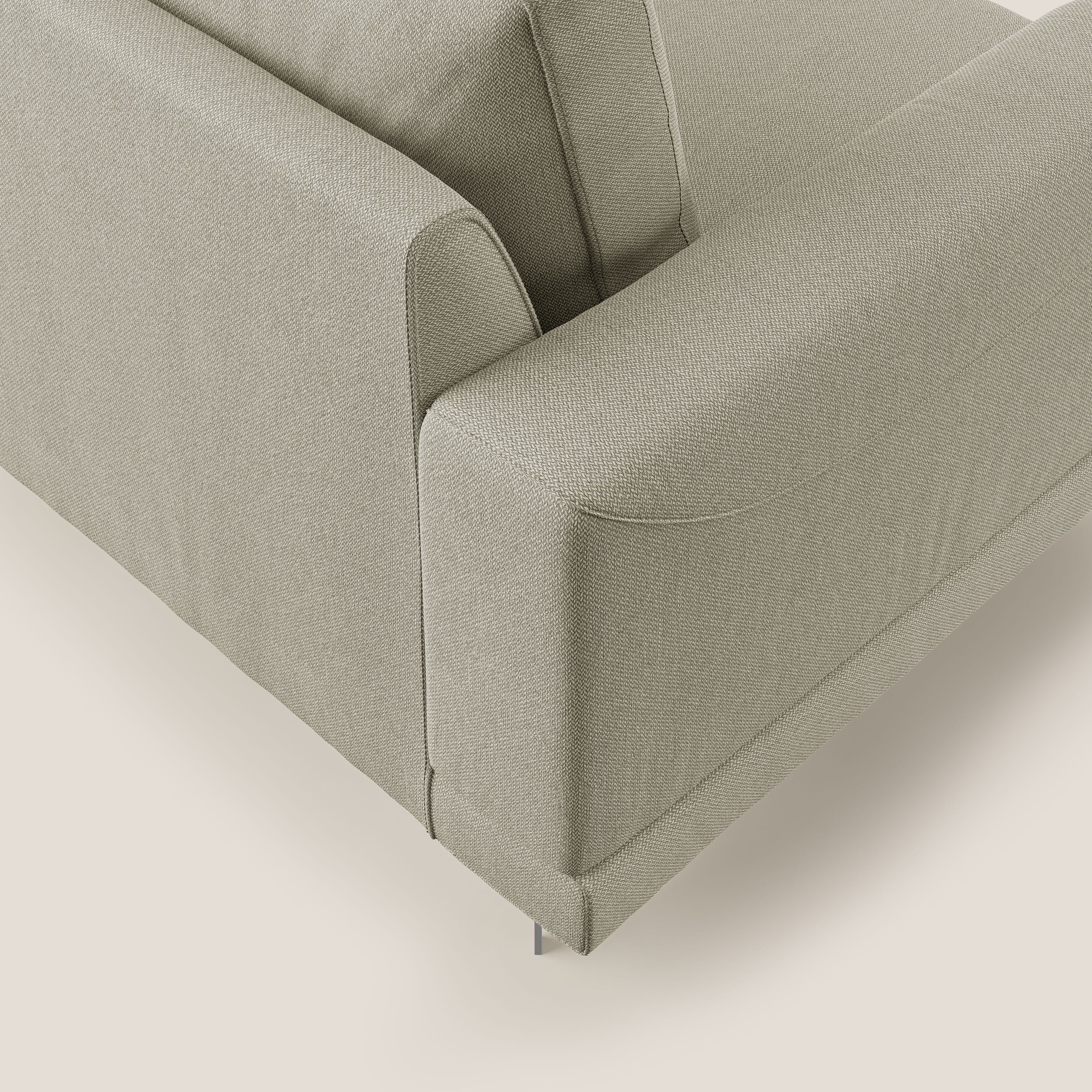 Dorian poltrona moderna in tessuto smacchiabile T05 panna - divani.store