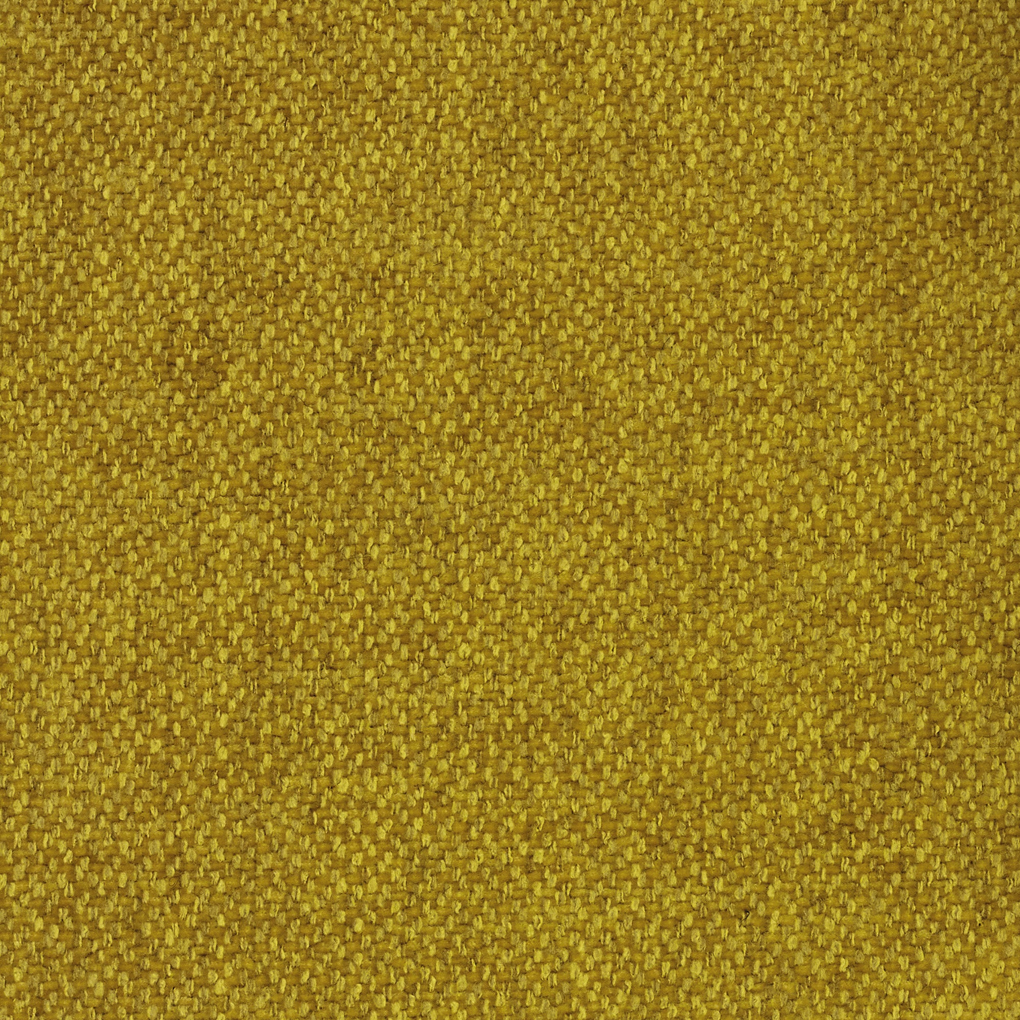 Primo piano del tessuto testurizzato T23 giallo della suola del divano Donatello con 3 sedute allungabili di Divani.Store, che mostra una fitta trama a scacchiera con fibre intrecciate che creano sottili sfumature giallo-oro.