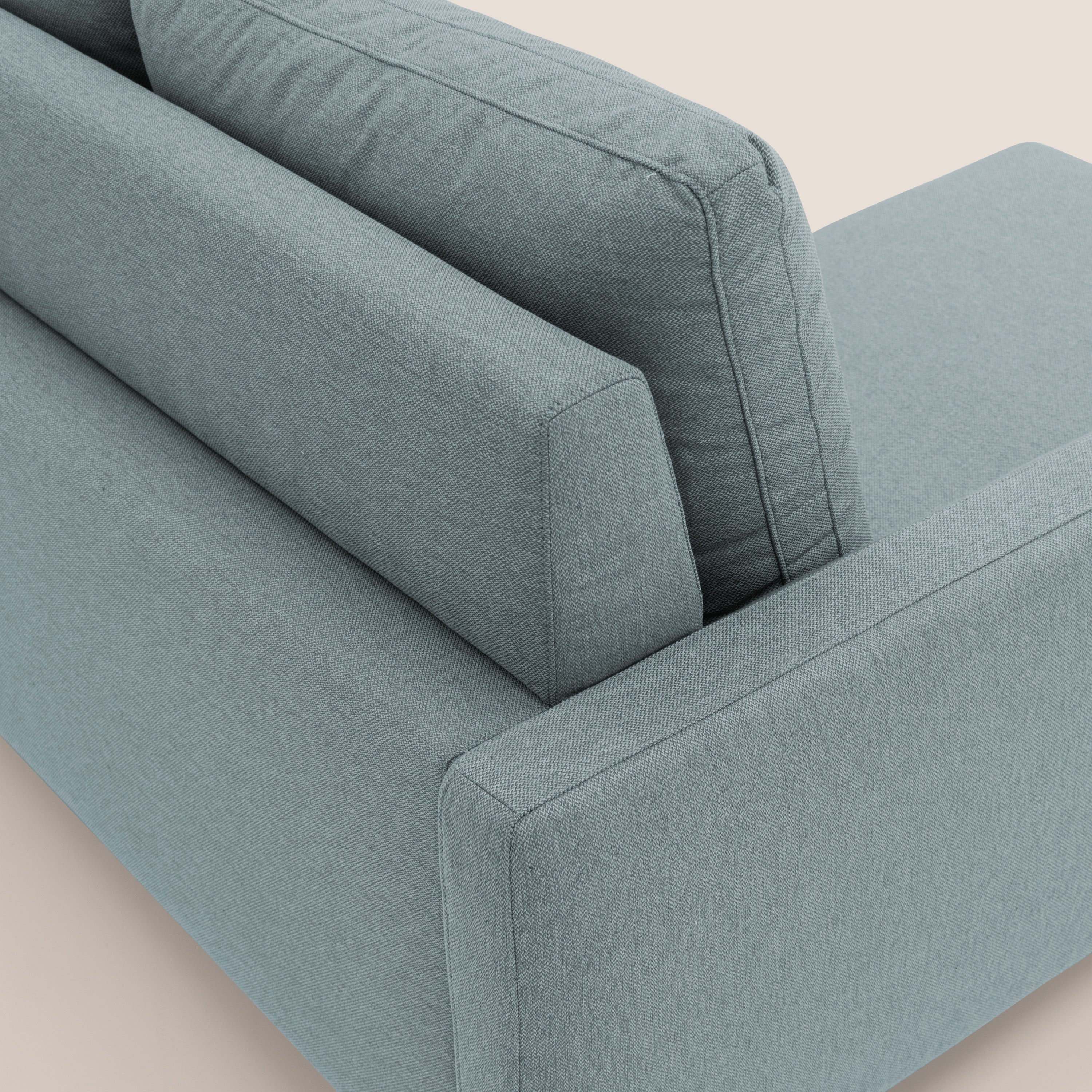 Klimt divano con sedute allungabili e schienali in piuma d'oca in tessuto smacchiabile T05 carta da zucchero - divani.store