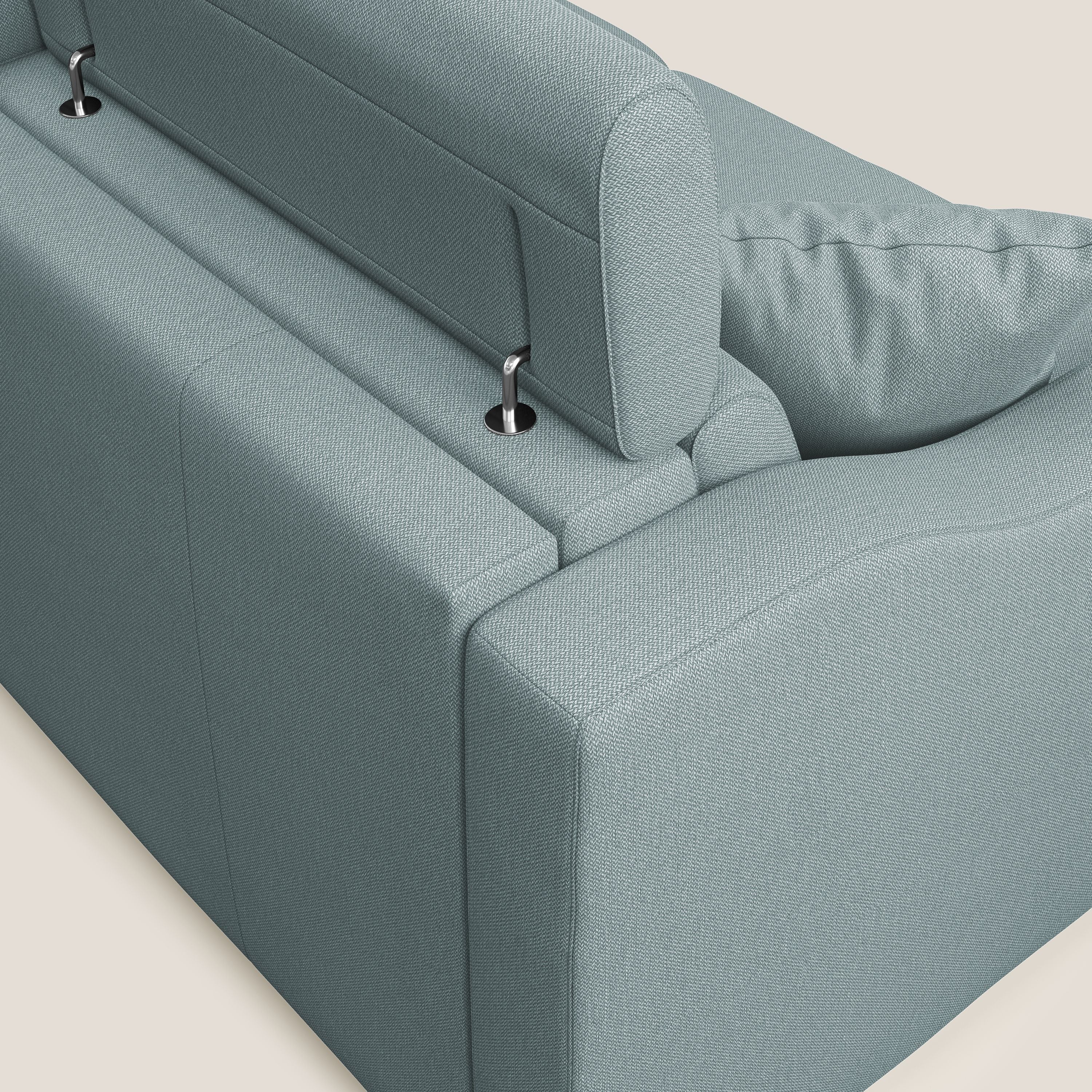 Amber divano letto matrimoniale in tessuto smacchiabile T05 carta da zucchero - divani.store