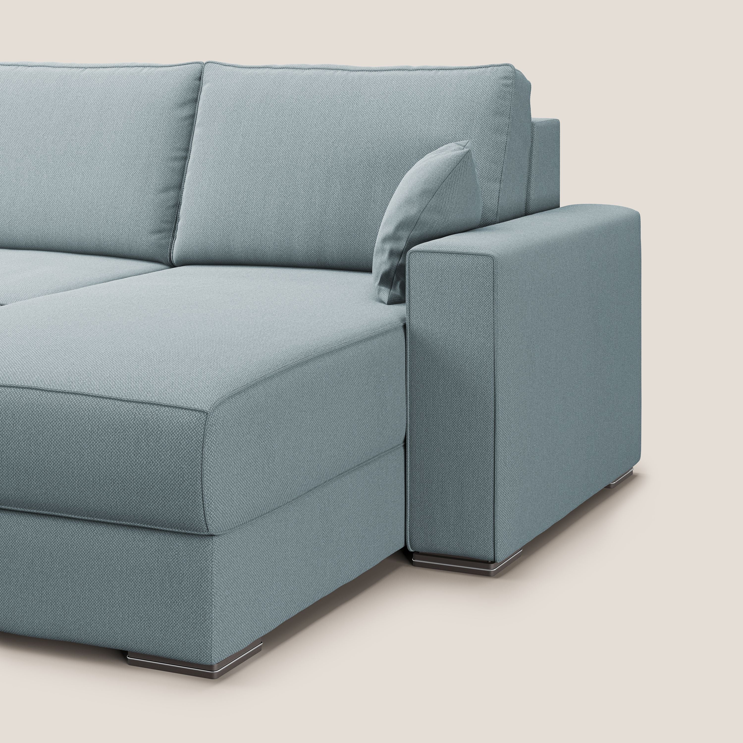 Dream Divano letto angolare in tessuto smacchiabile T05 carta da zucchero - divani.store