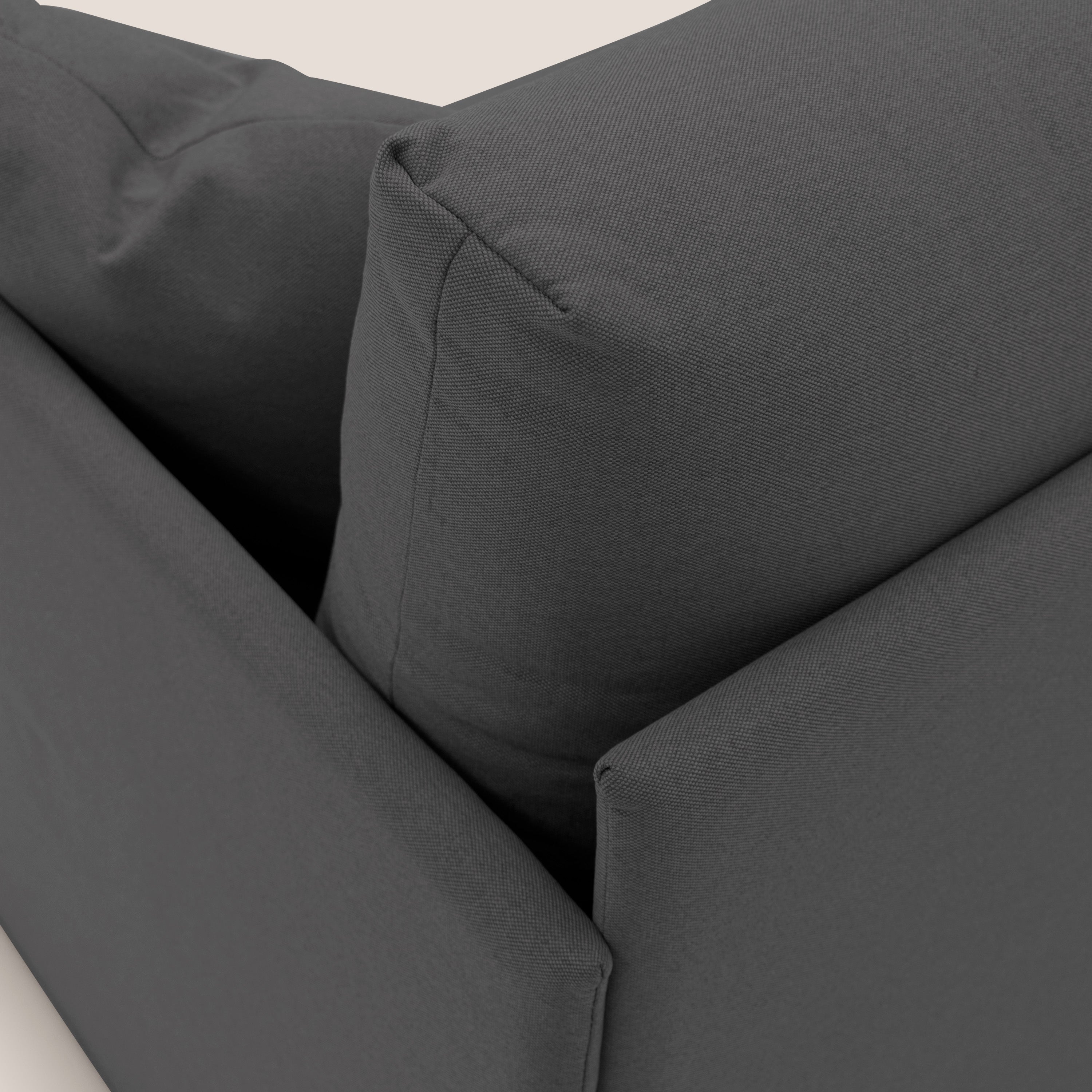 Brera Divano duplex con doppio letto in tessuto simil cotone impermeabile T13 grigio - divani.store