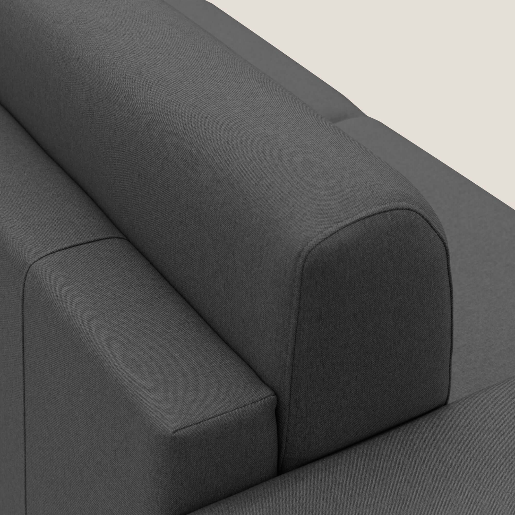 Chris Divano letto matrimoniale in tessuto impermeabile T13 antracite - divani.store