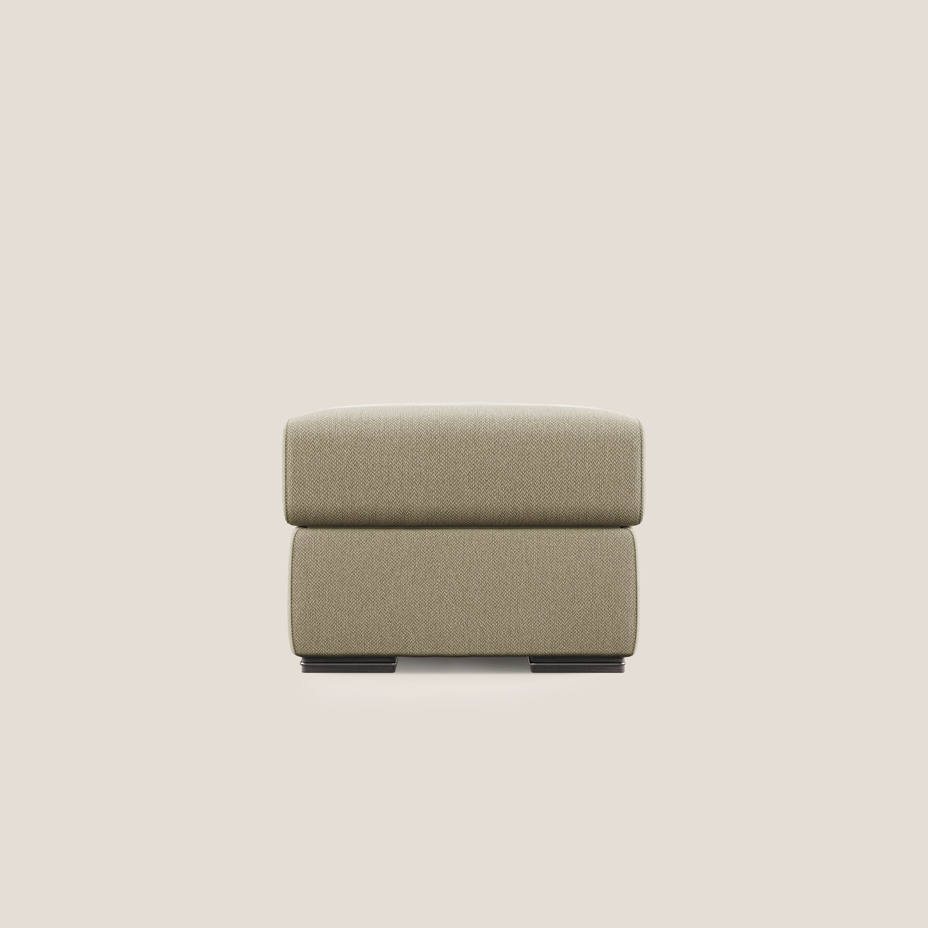 Sun pouf apribile contenitore in tessuto smacchiabile ad acqua T05 cammello - divani.store