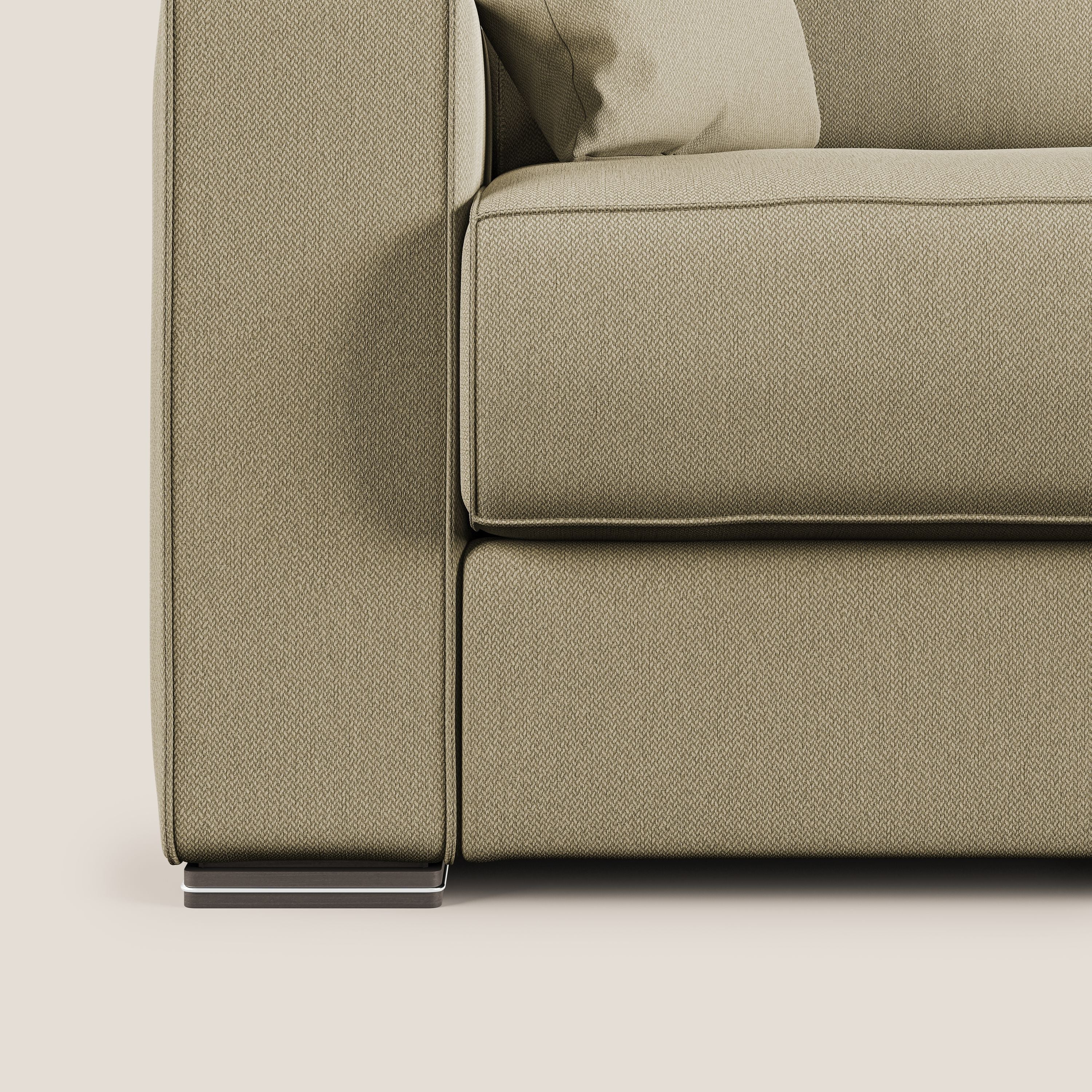 Dream Divano letto angolare in tessuto smacchiabile T05 cammello - divani.store