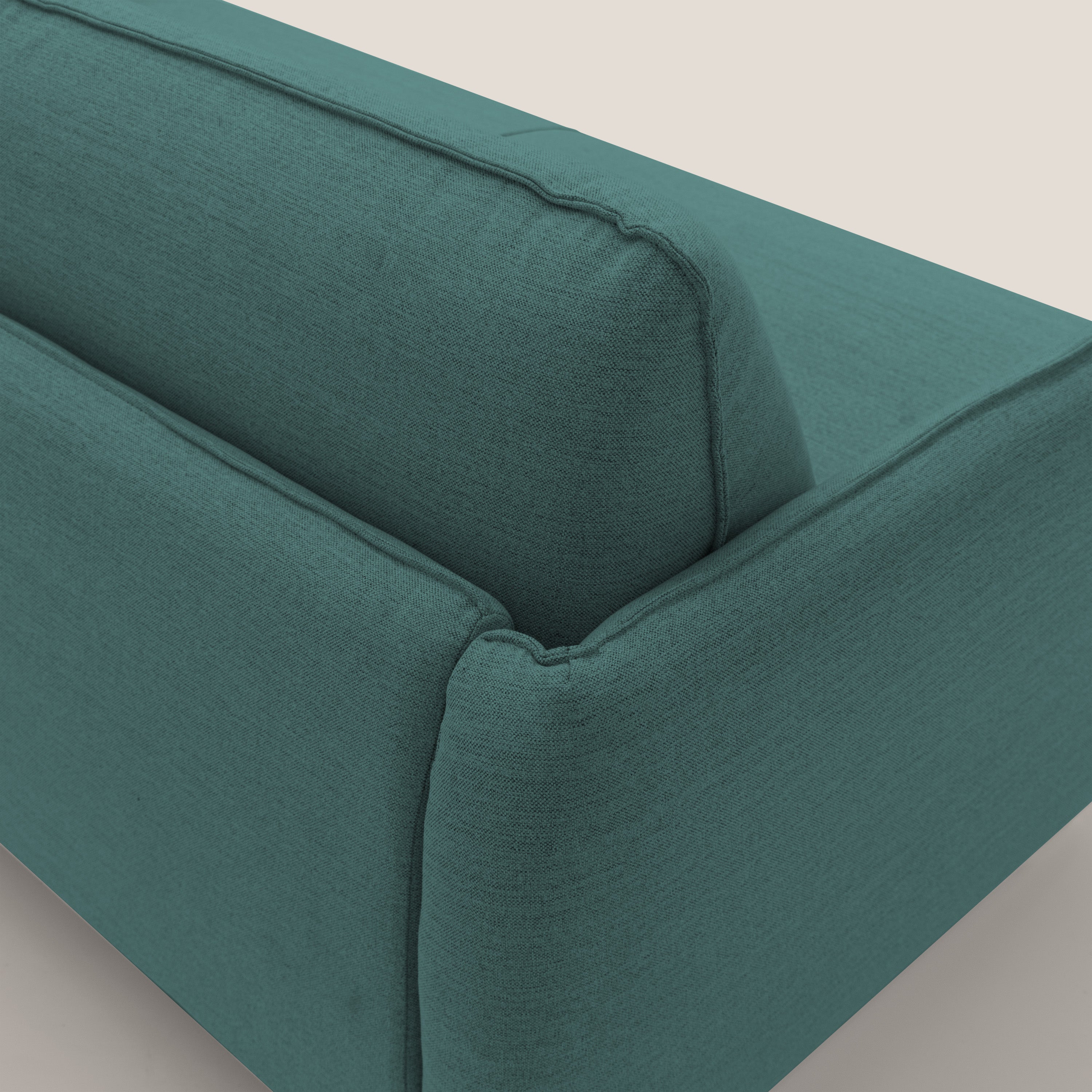 Texas Divano letto matrimoniale moderno in tessuto impermeabile T19 petrolio - divani.store