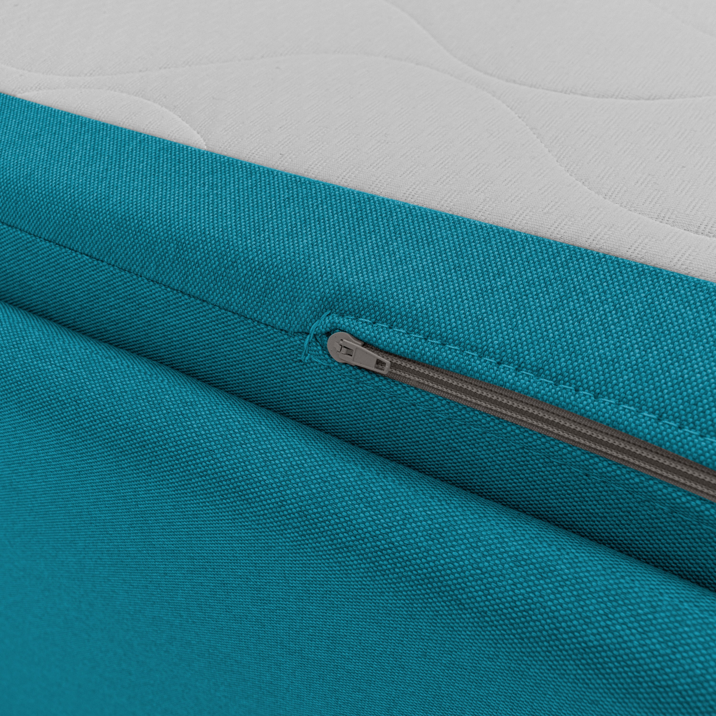 Naviglio Divano duplex con doppio letto in tessuto simil cotone impermeabile T13 azzurro - divani.store