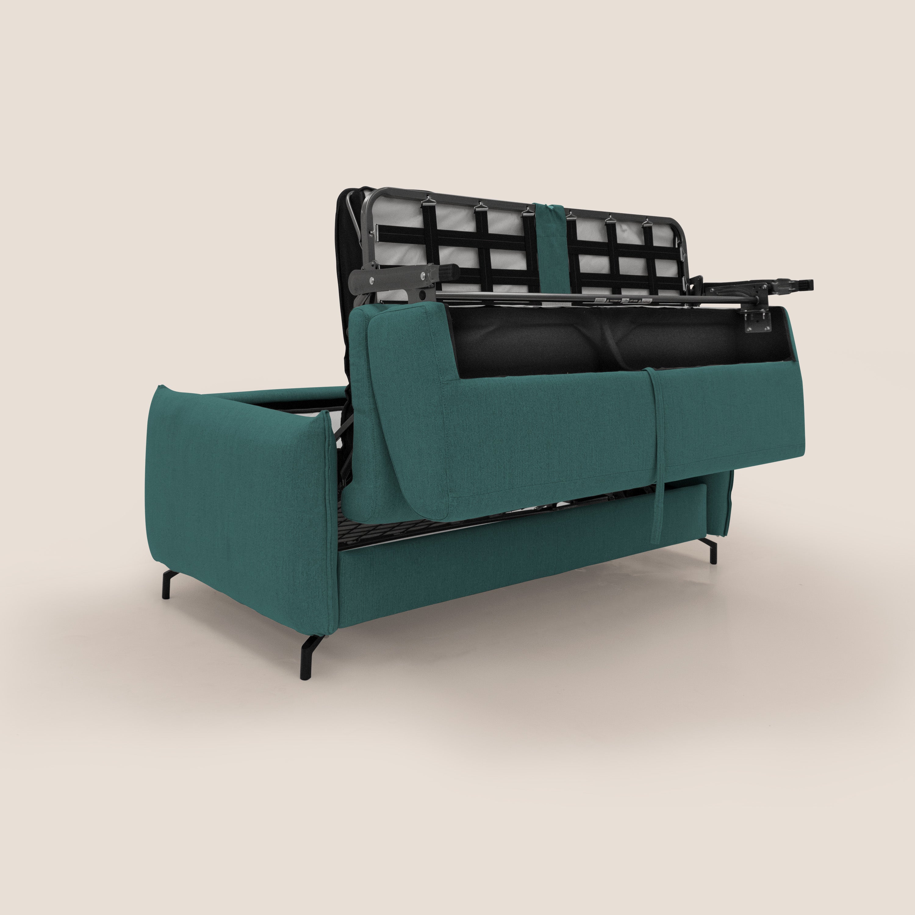 Scarlet canapé convertible en tissu mixte coton imperméable T19 bleu canard