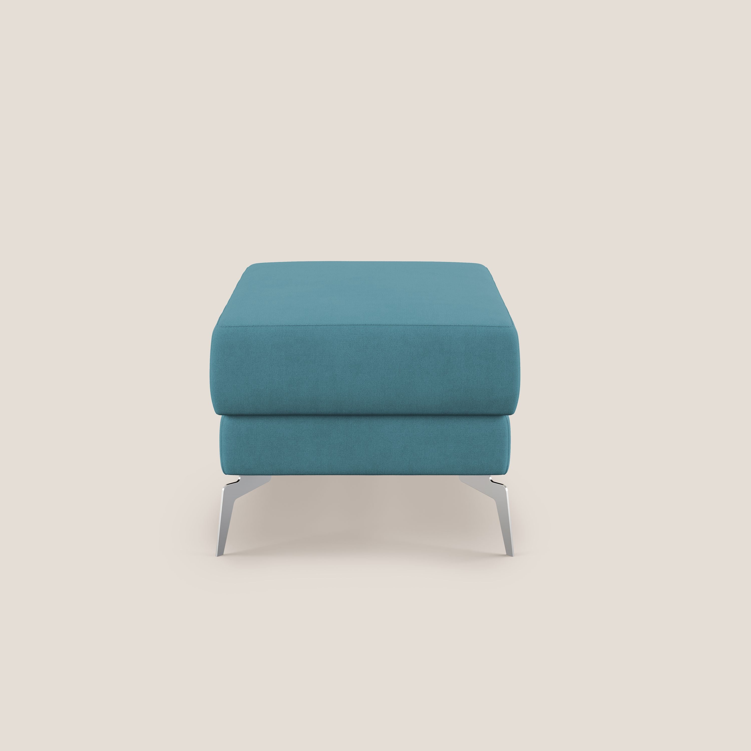 Star Pouf con piedini alti in tessuto impermeabile T02 azzurro - divani.store