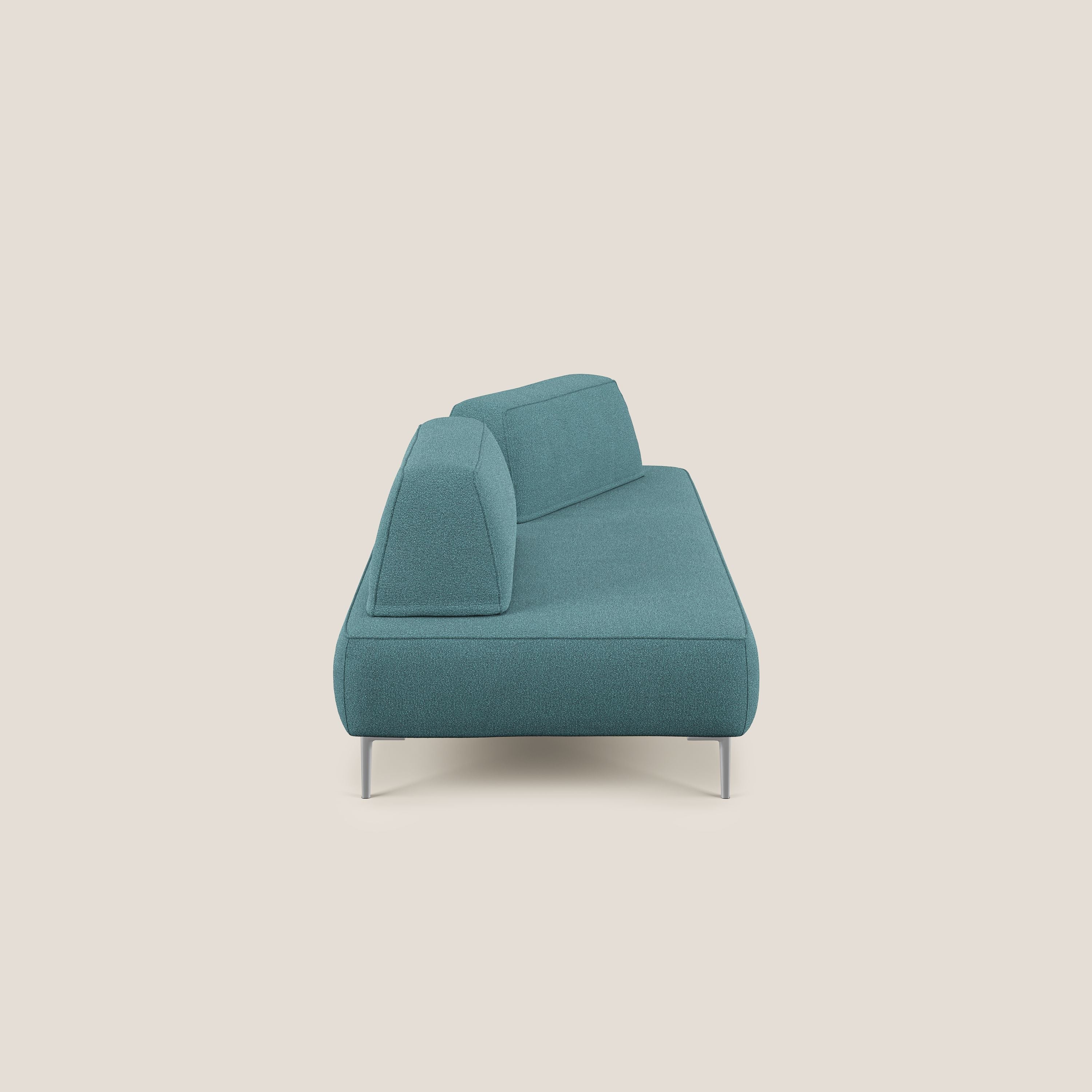 Newton divano modulare con schienali movibili T07 azzurro - divani.store
