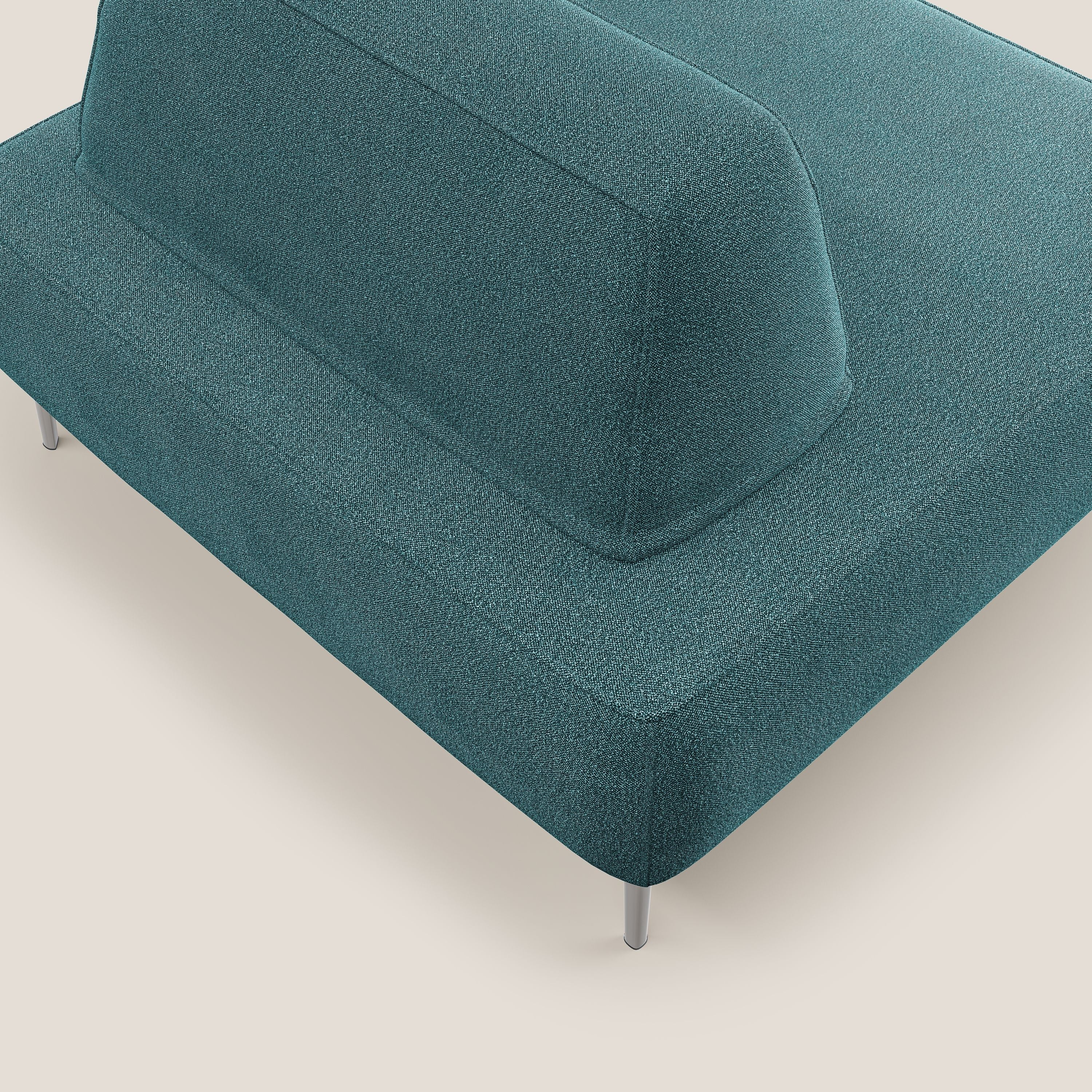 Newton poltrona modulare con schienali movibili T07 azzurro - divani.store