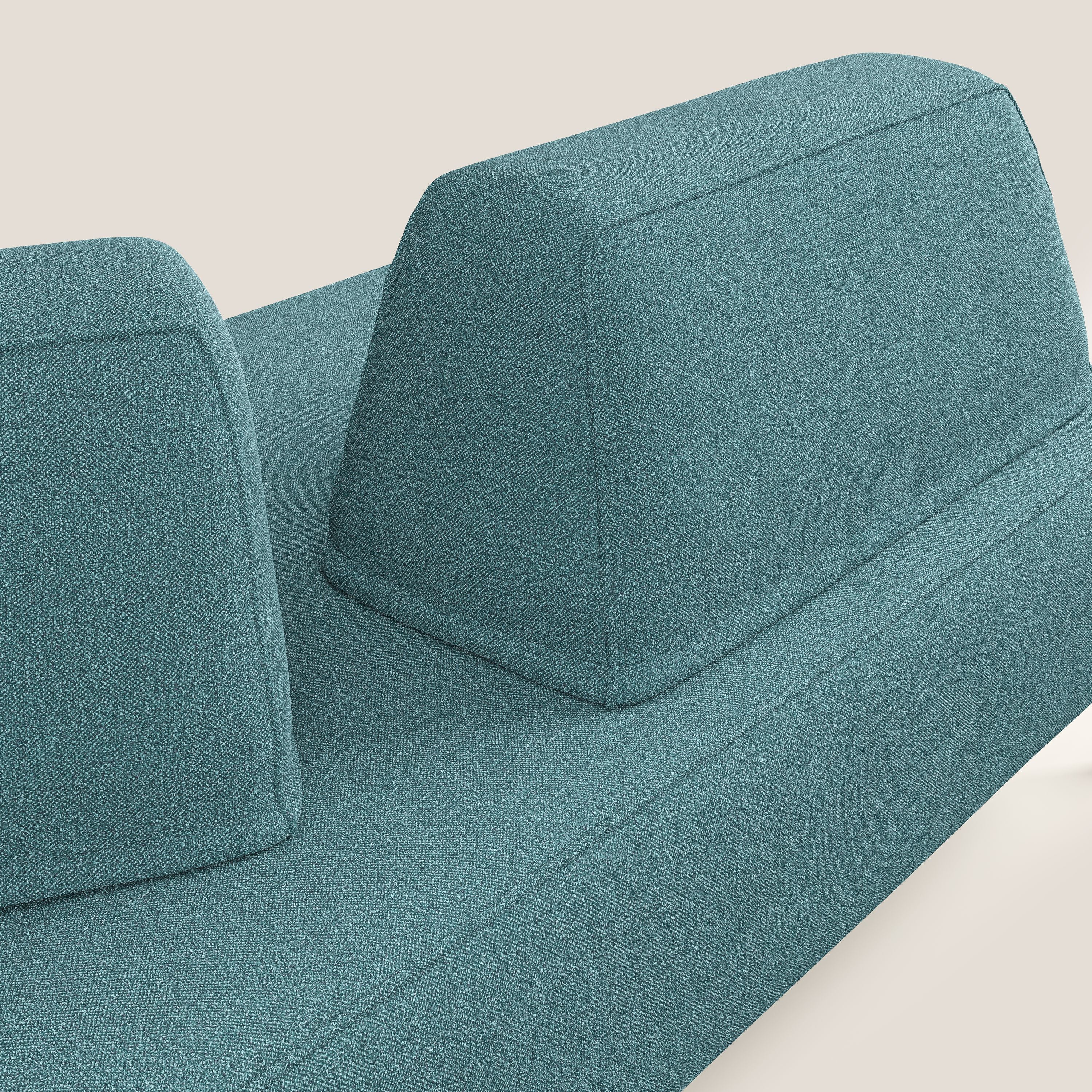 Newton divano modulare con schienali movibili T07 azzurro - divani.store