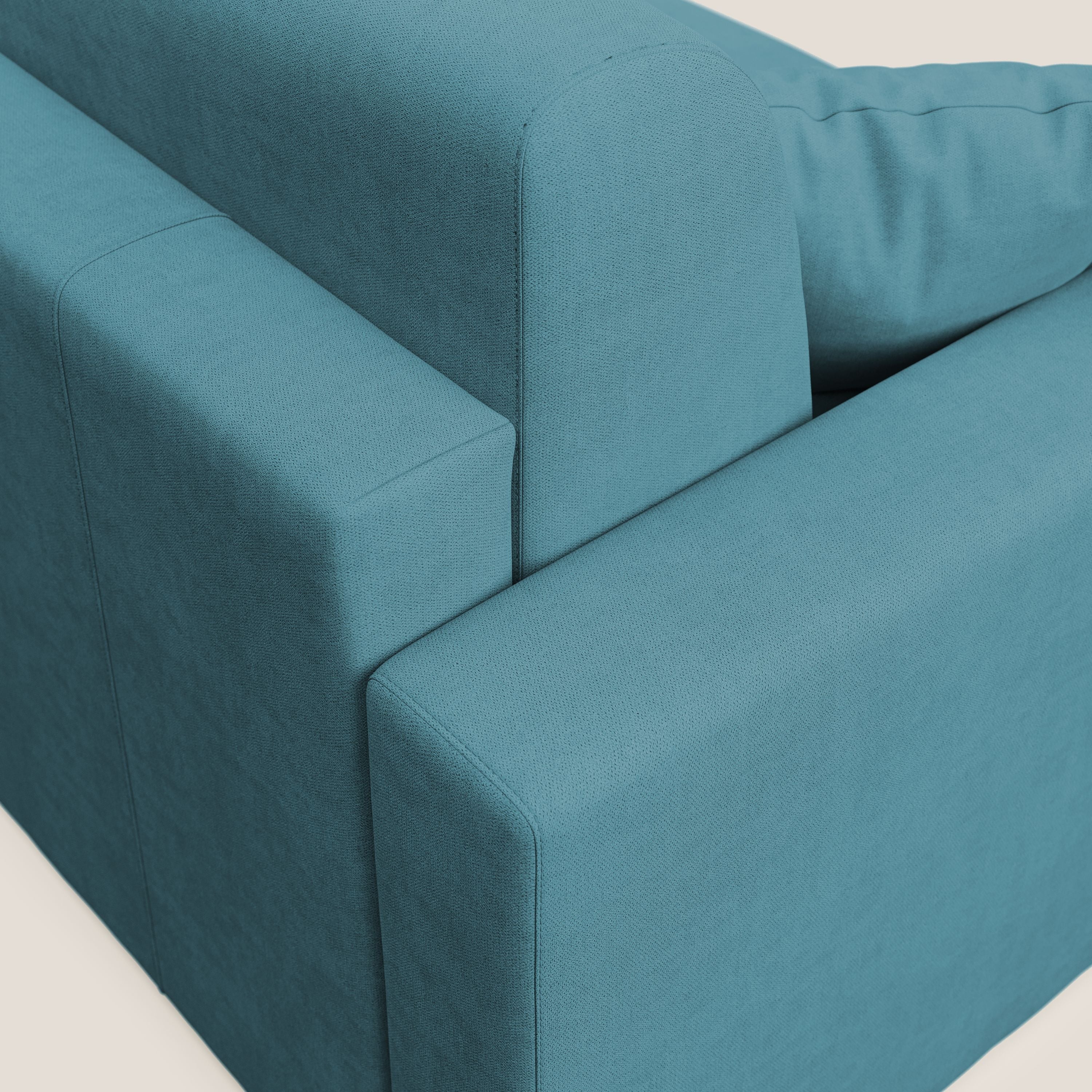 Best Divano letto matrimoniale in tessuto impermeabile T02 azzurro - divani.store