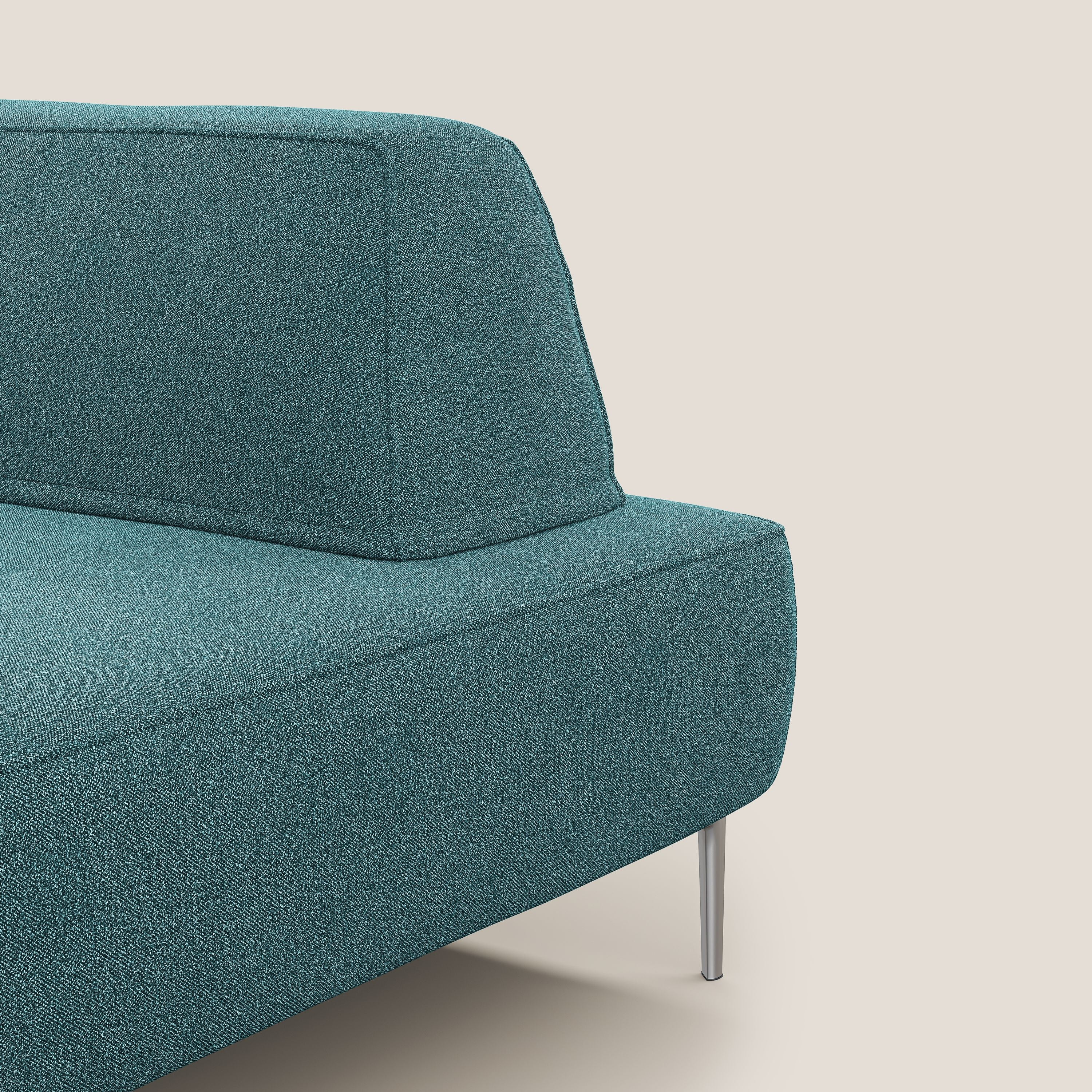 Newton poltrona modulare con schienali movibili T07 azzurro - divani.store