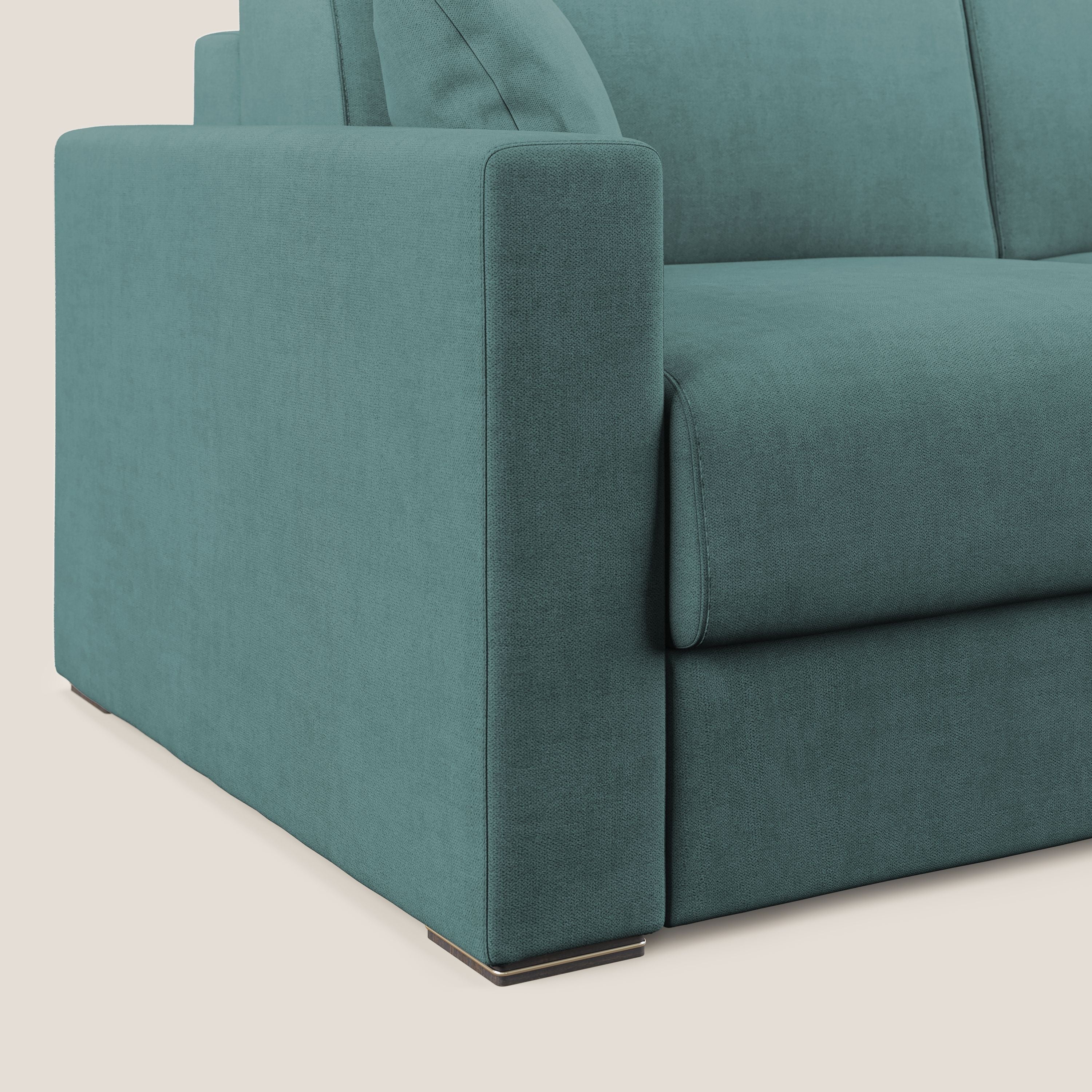 Best Divano letto matrimoniale in tessuto impermeabile T02 petrolio - divani.store