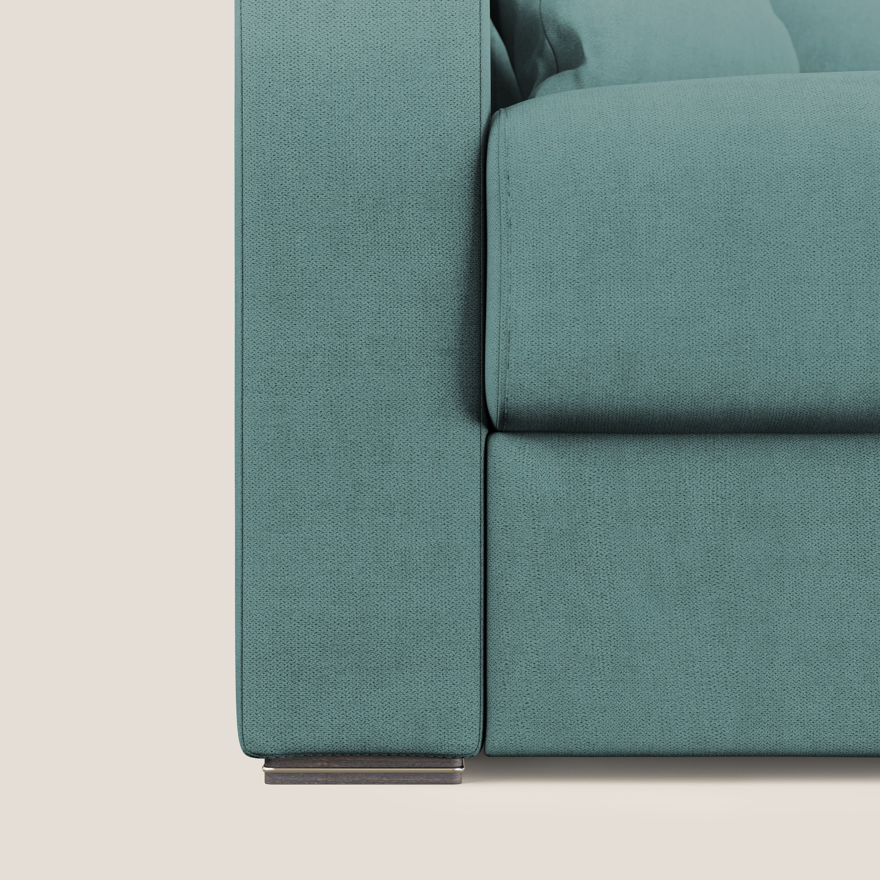 Best Divano letto angolare in tessuto impermeabile T02 petrolio - divani.store