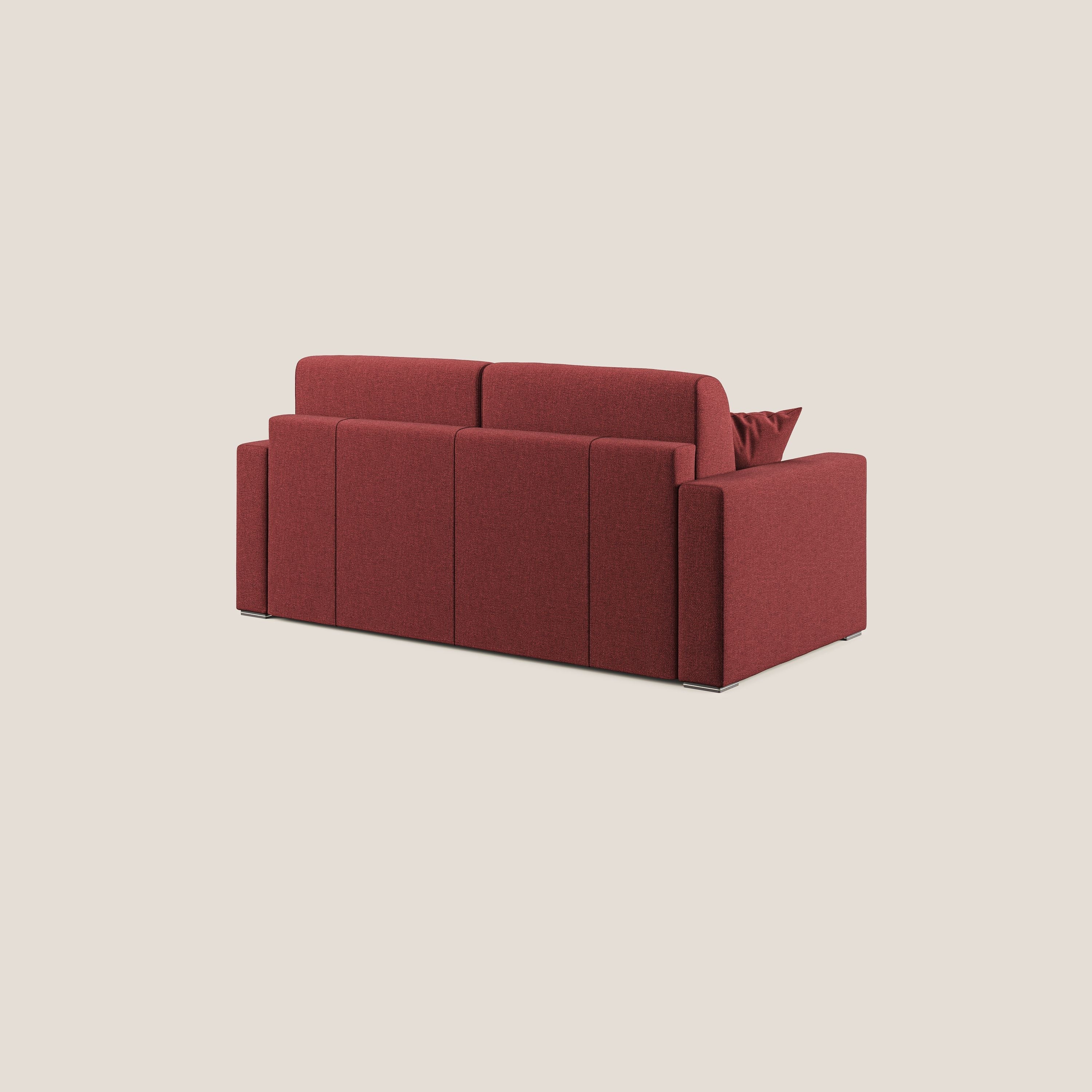 Best Divano letto matrimoniale in tessuto smacchiabile QuickClean T08 rosso - divani.store