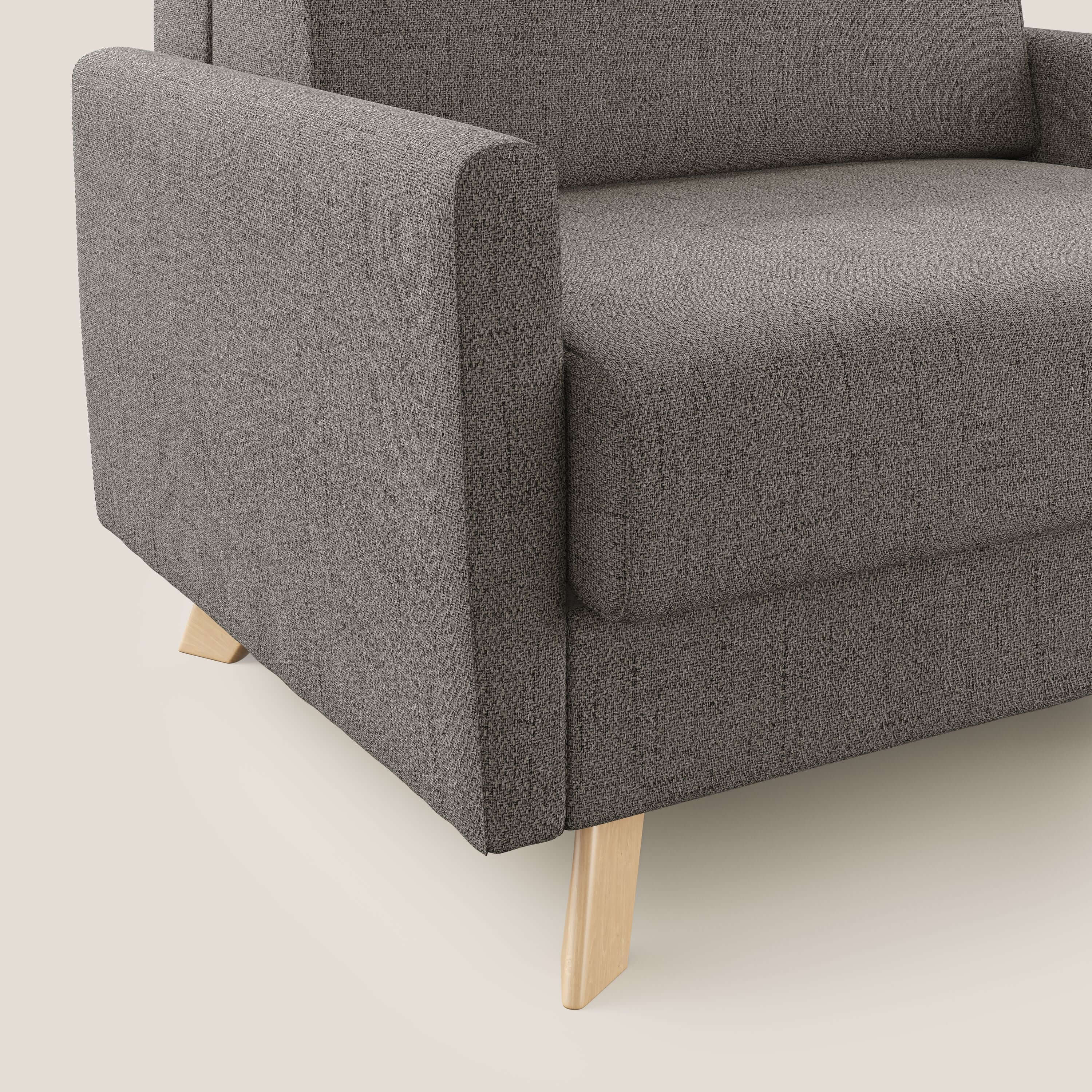 Edgar poltrona letto in tessuto felis impermeabile T03 talpa - divani.store