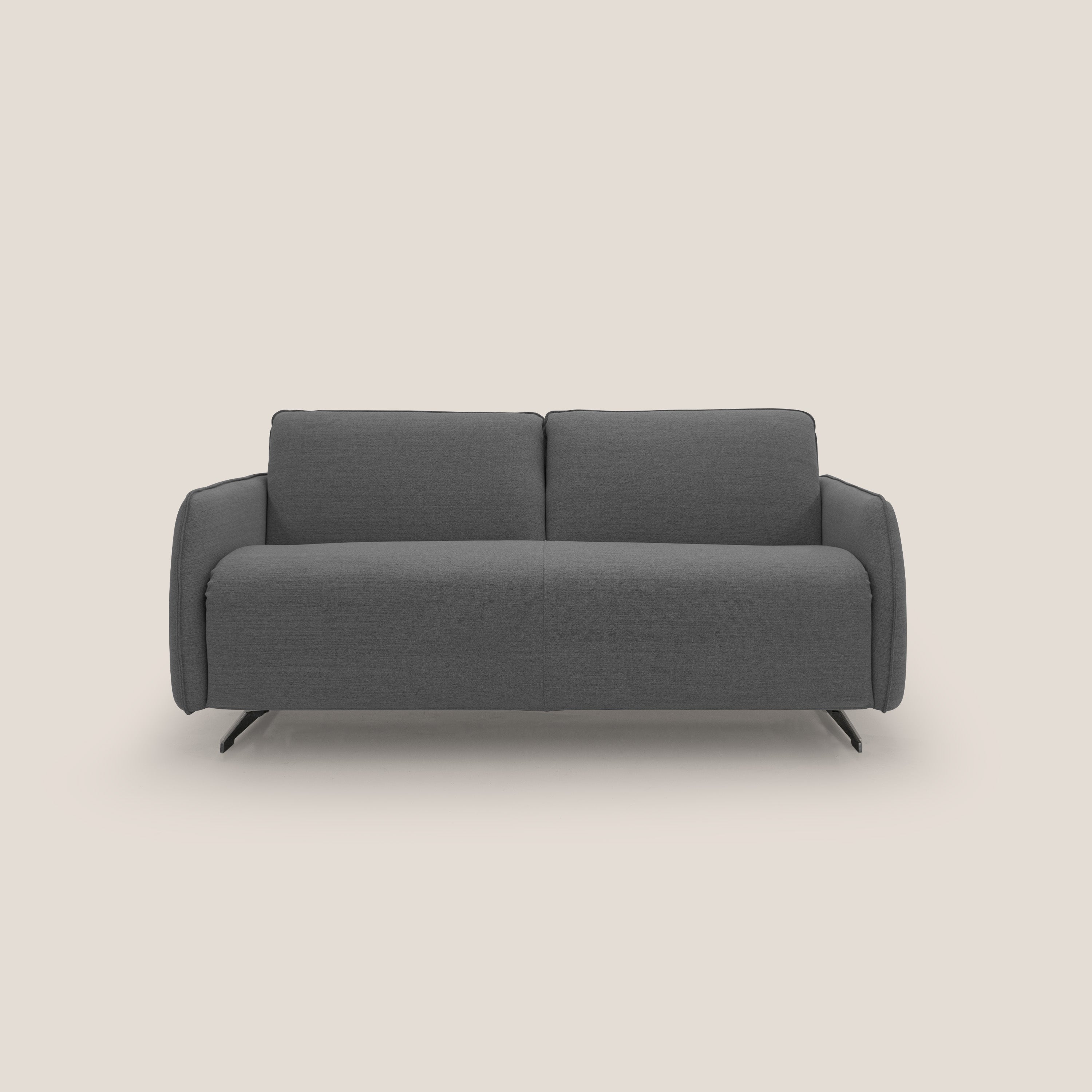 Texas Divano letto matrimoniale moderno in tessuto impermeabile T19 antracite - divani.store