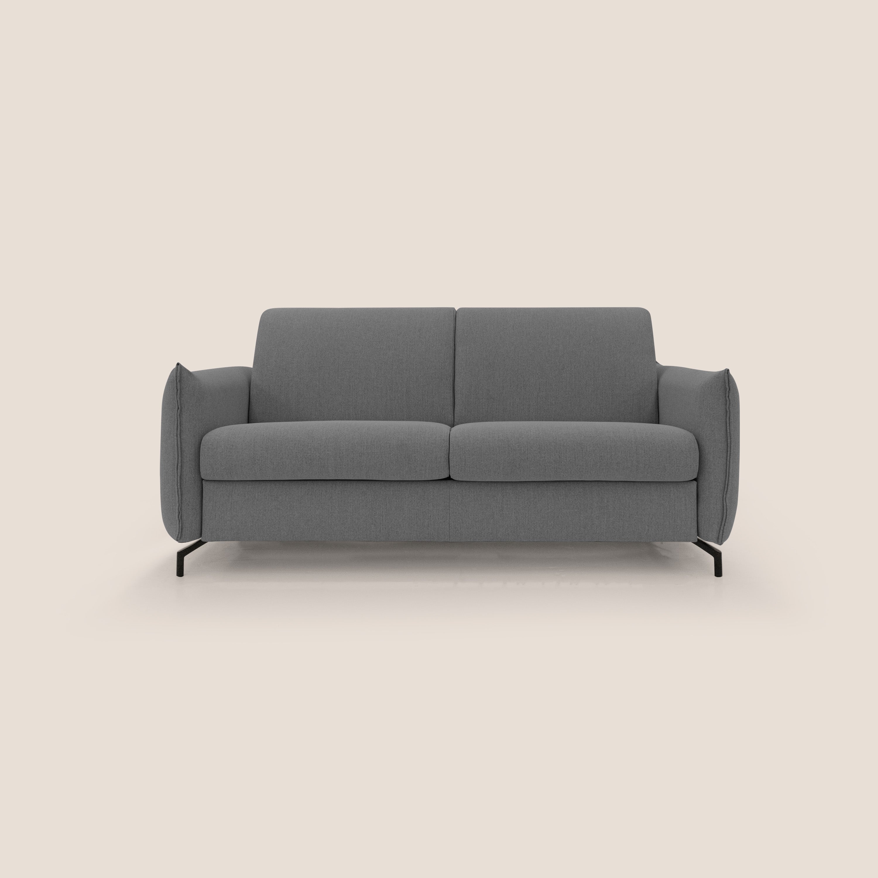 Scarlet divano letto in tessuto misto cotone impermeabile T19 antracite - divani.store