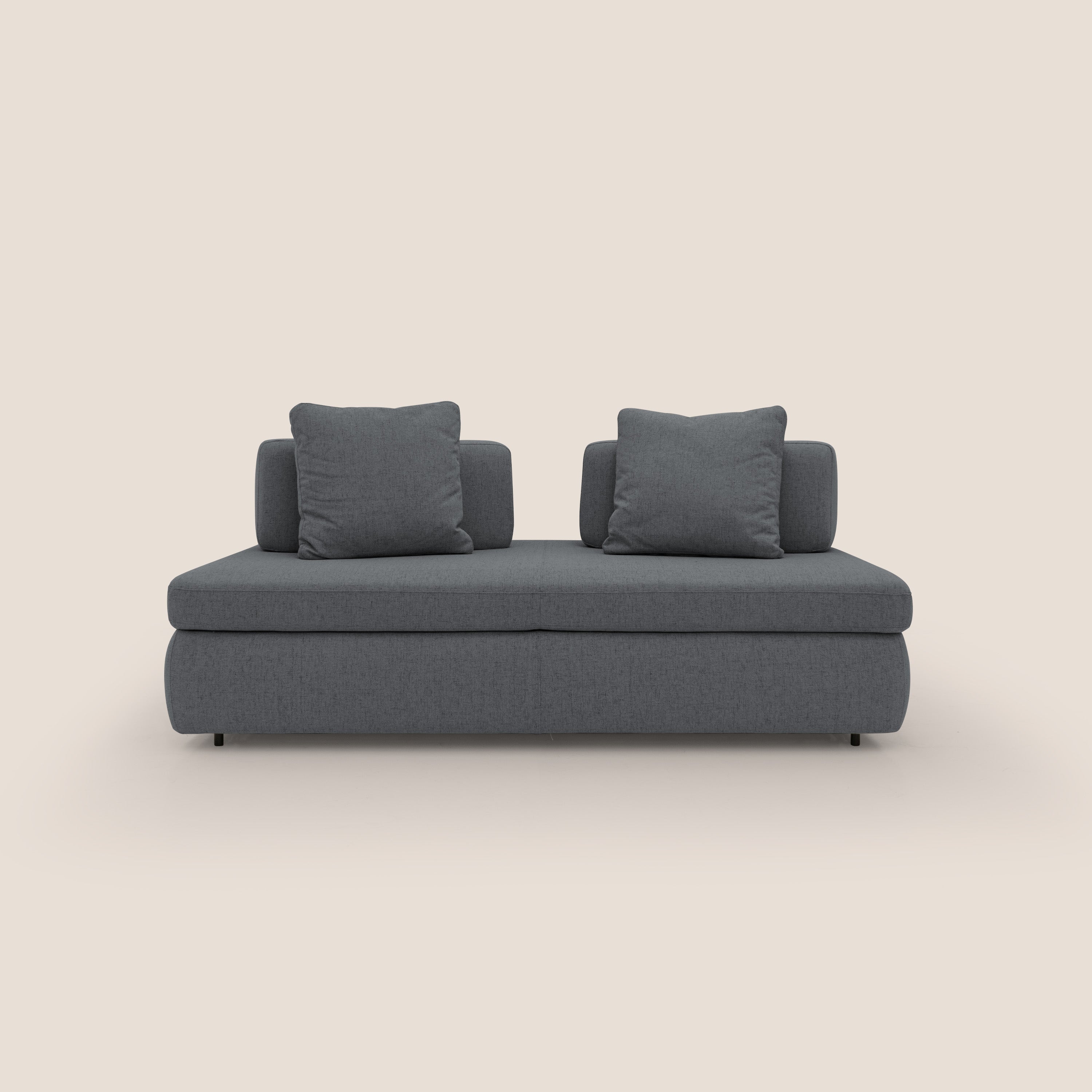 Gransasso Divano letto matrimoniale dal DESIGN innovativo in tessuto impermeabile T03 antracite - divani.store