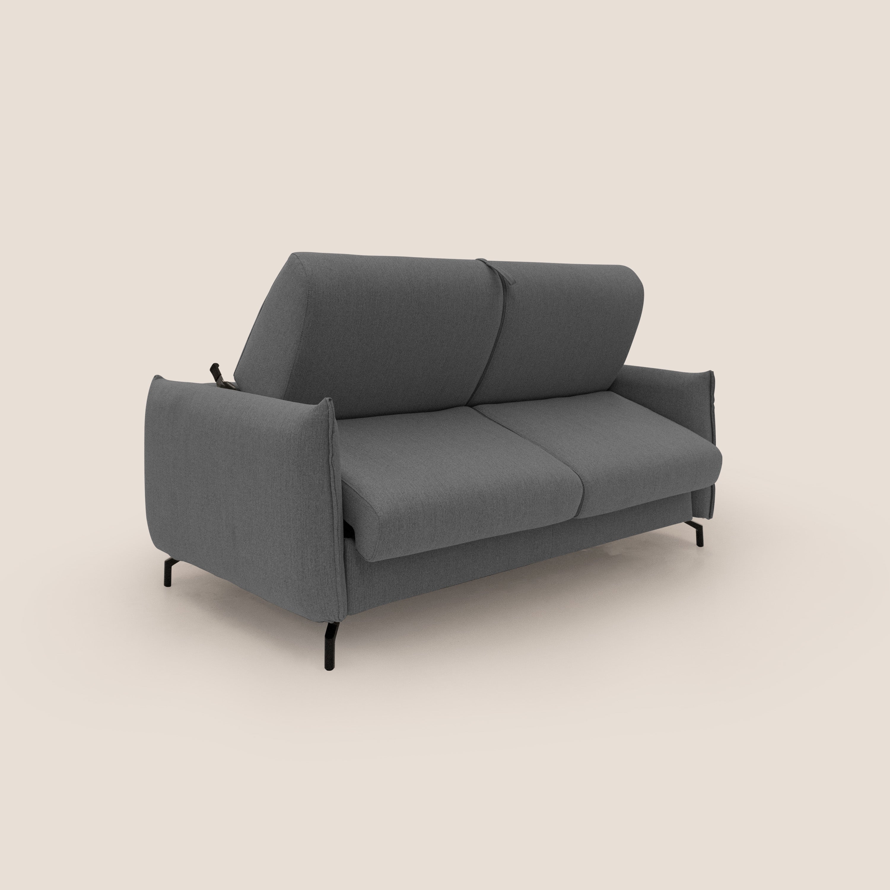 Scarlet canapé convertible en tissu mixte coton imperméable T19 anthracite