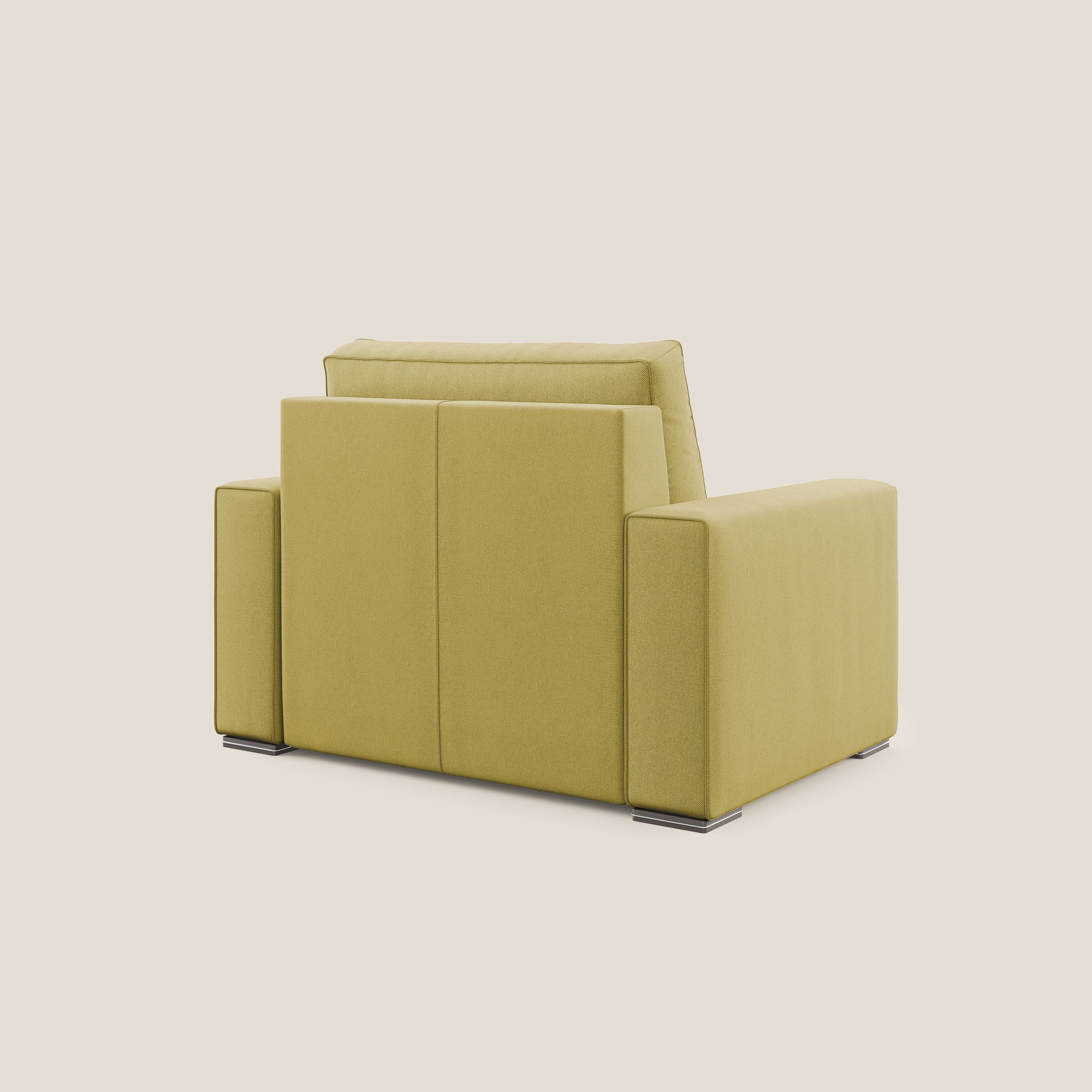 Dream poltrona letto in tessuto smacchiabile T05 giallo - divani.store