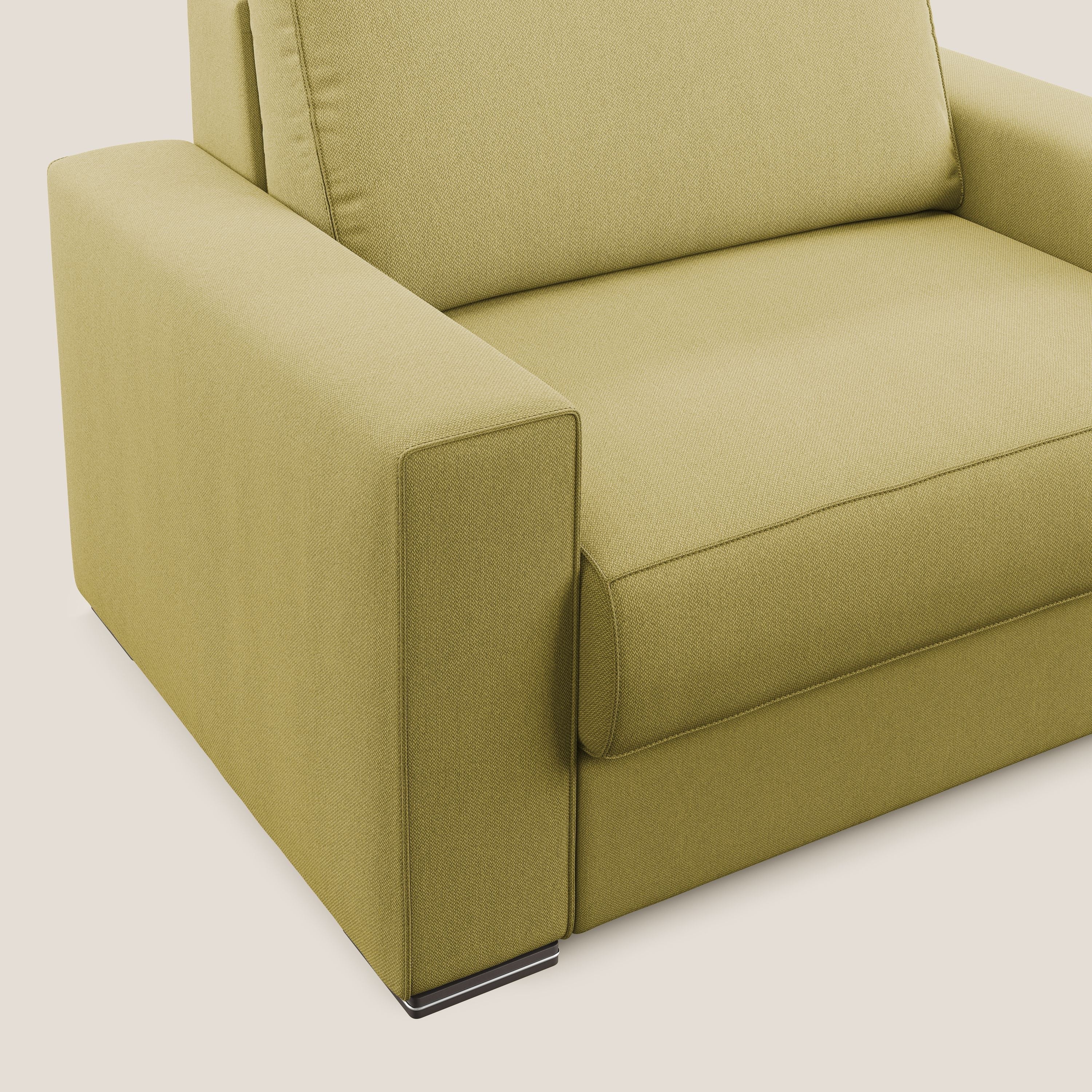 Dream poltrona letto in tessuto smacchiabile T05 giallo - divani.store