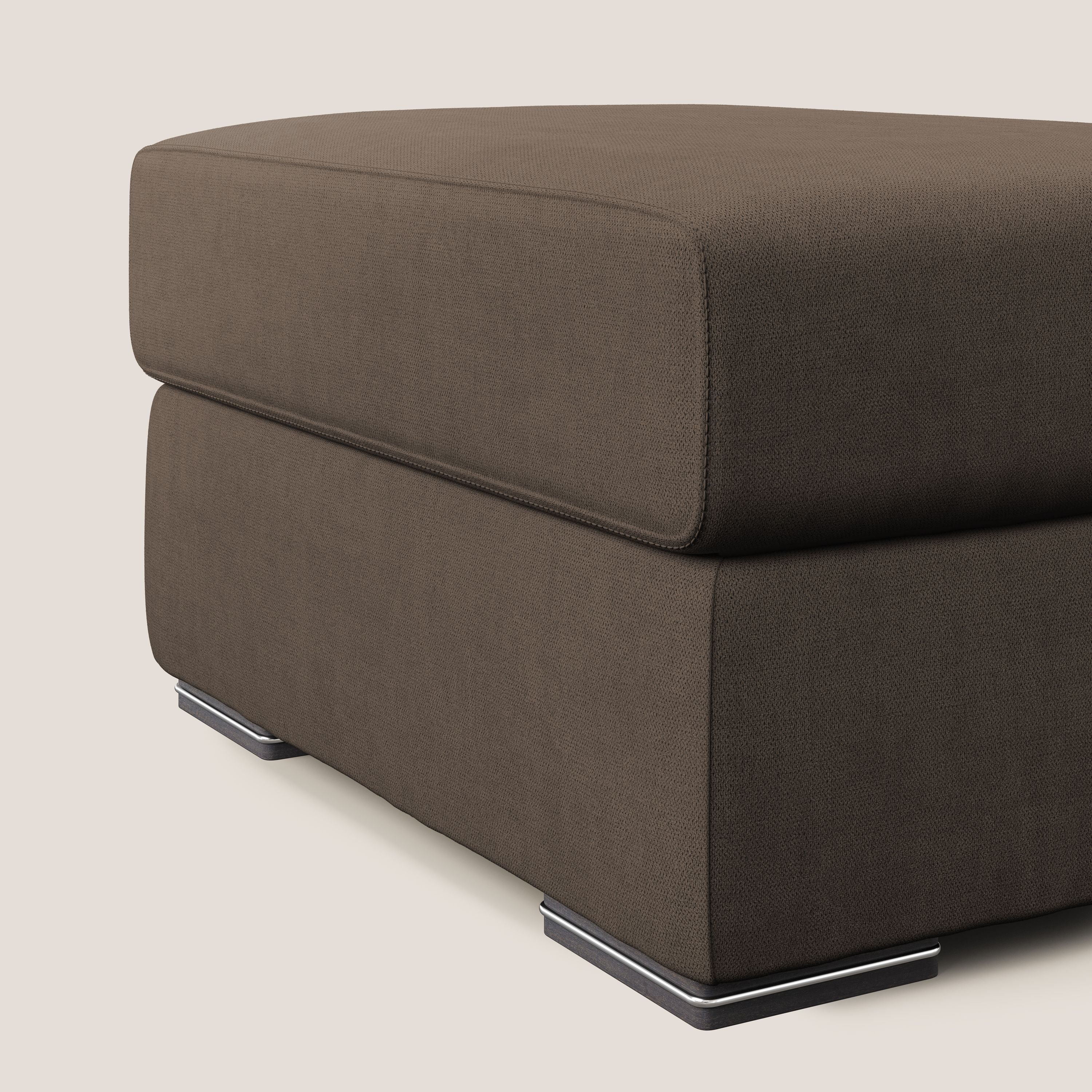 Sun pouf apribile contenitore in tessuto impermeabile T02 marrone - divani.store