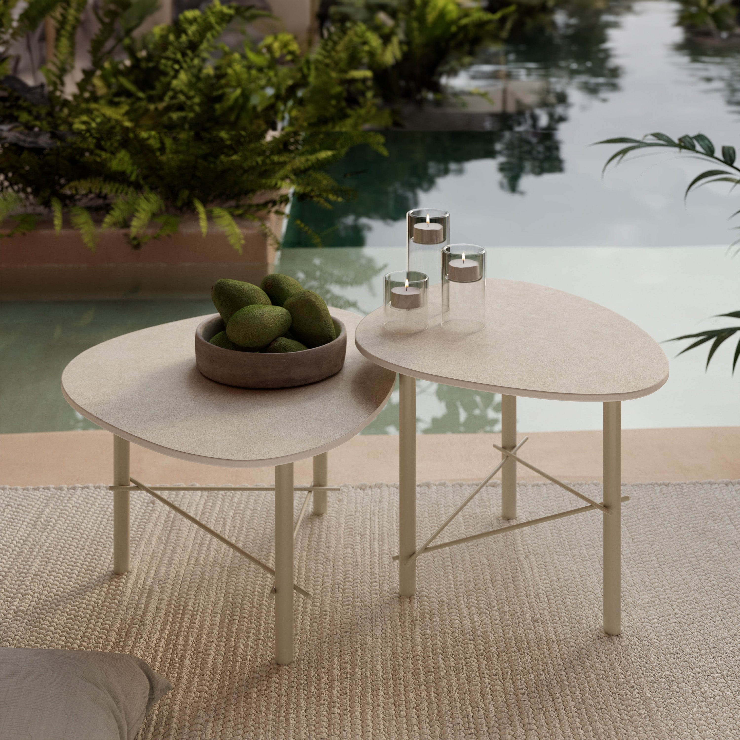 Cookie tavolino basso con piano in laminam terre di matera - divani.store