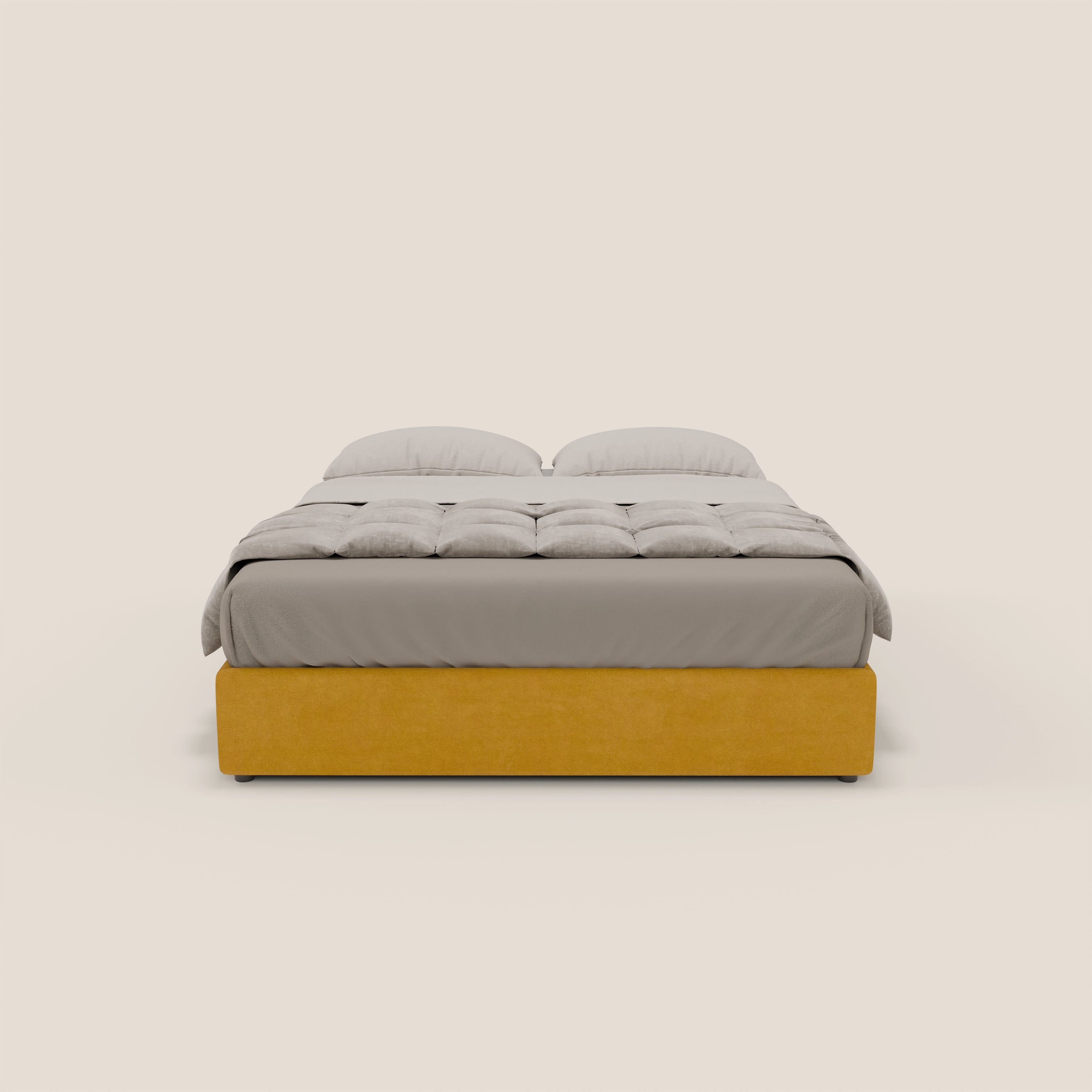 Ina sommier con ampio contenitore in microfibra smacchiabile ed impermeabile T11 - divani.store