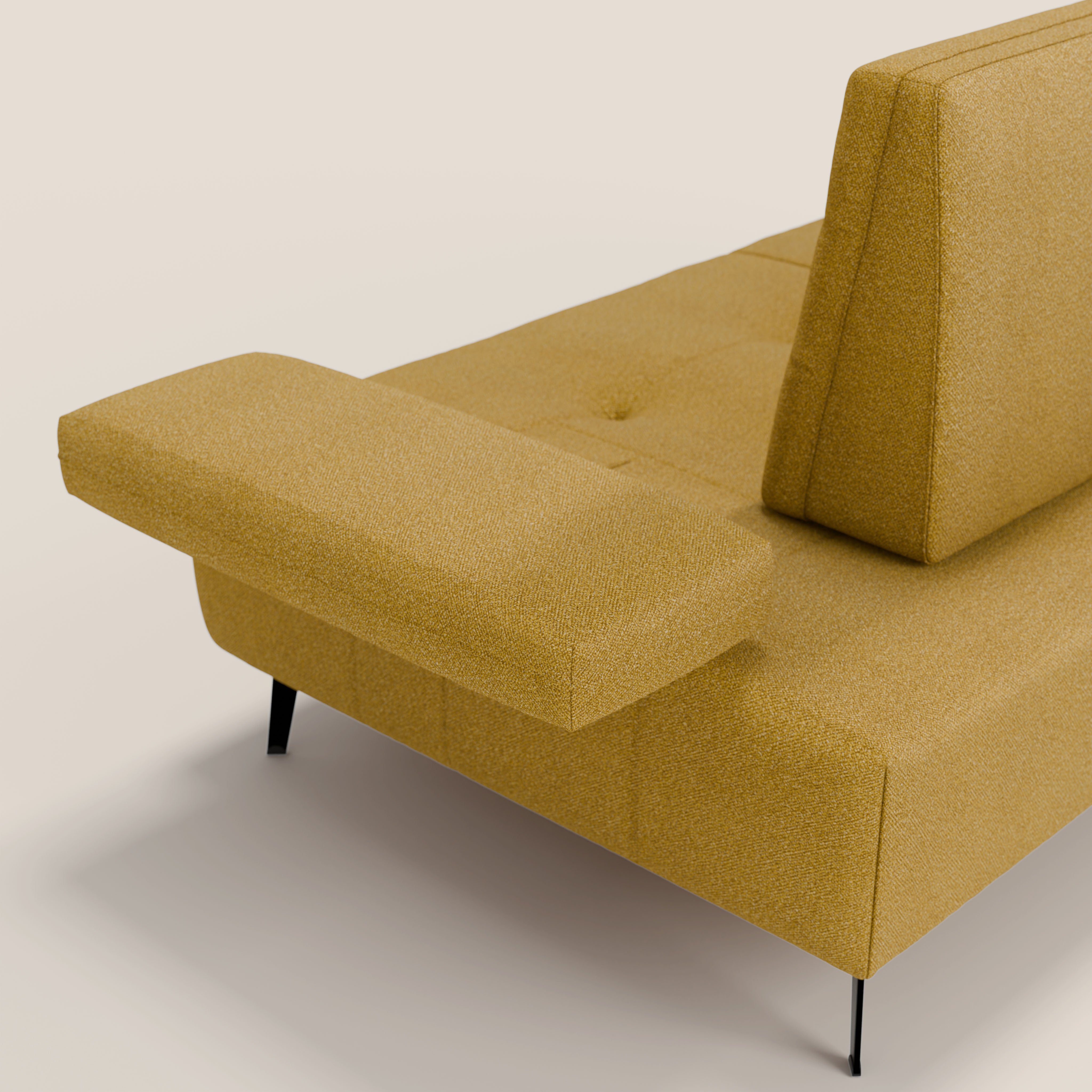 Lugano Divano 3 posti con schienali e braccioli traslanti in morbido bouclé impermeabile T07 - divani.store