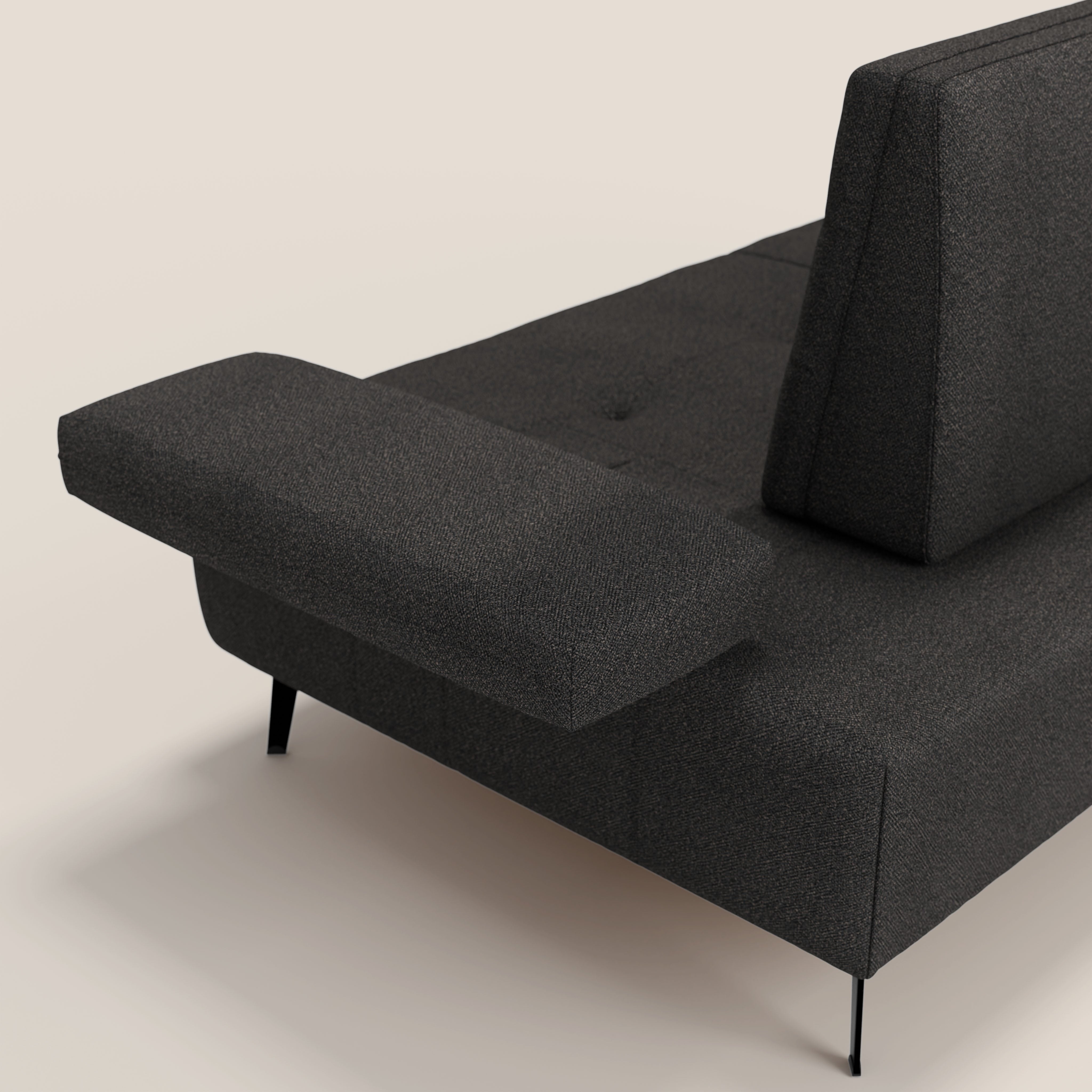 Lugano Divano 3 posti con schienali e braccioli traslanti in morbido bouclé impermeabile T07 - divani.store