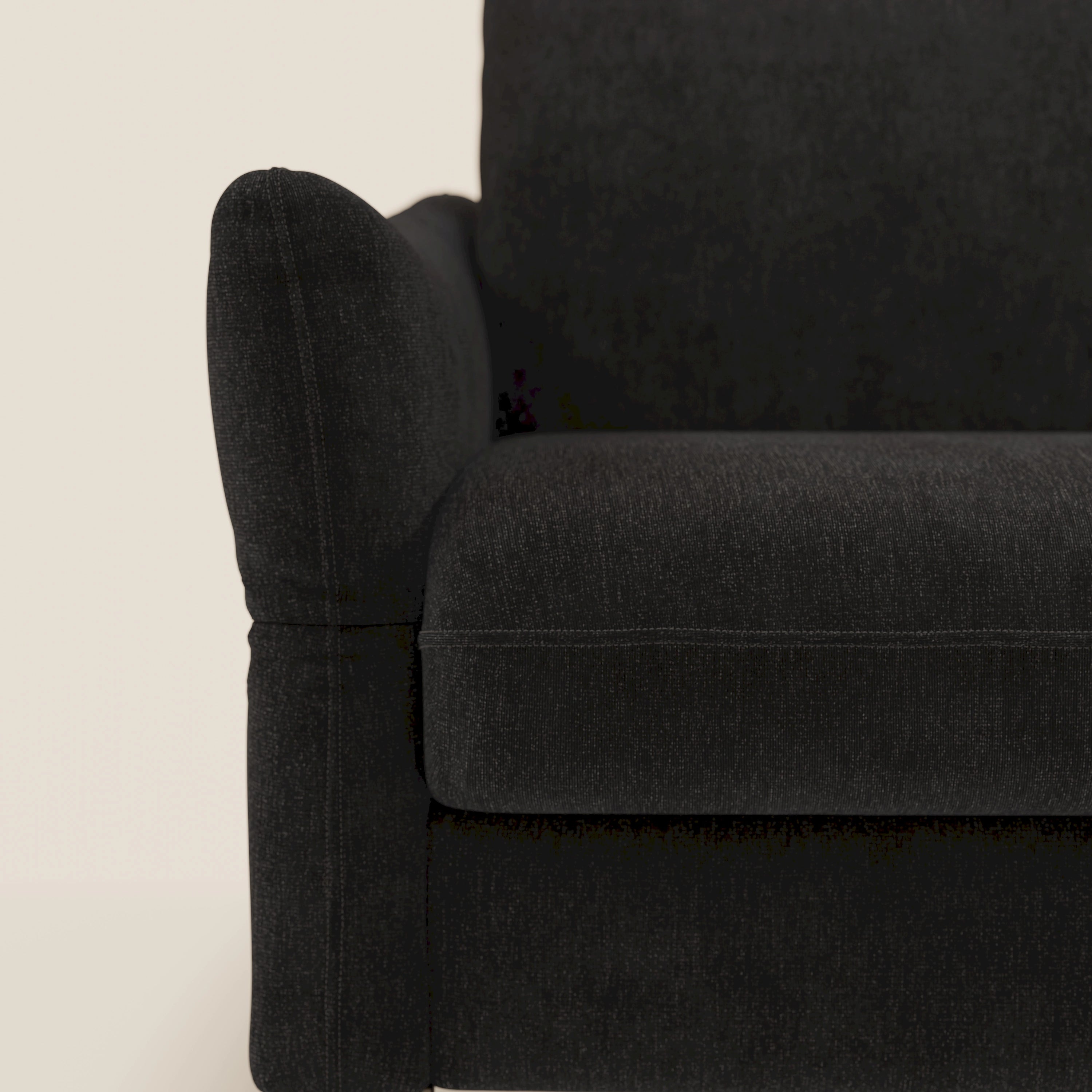 Dalia divano letto angolare con materasso alto 18 cm piedini alti e penisola contenitore in tessuto smacchiabile T17 - divani.store