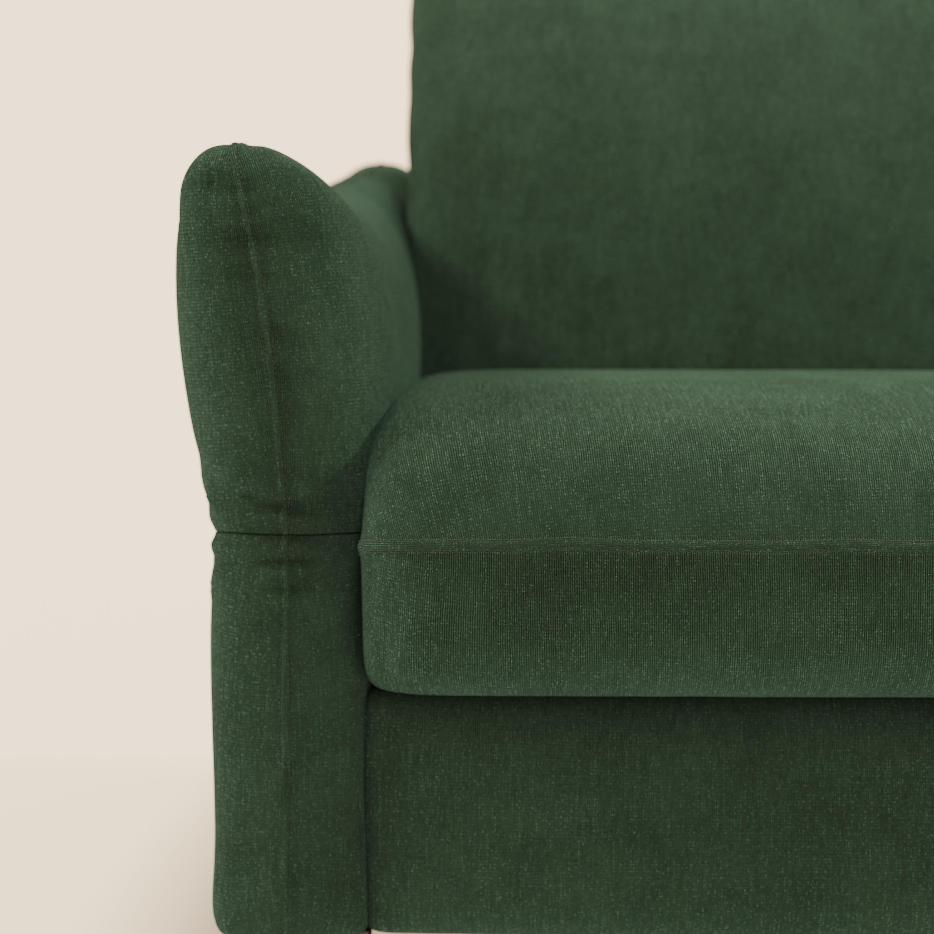 Dalia divano letto angolare con materasso alto 18 cm piedini alti e penisola contenitore in tessuto smacchiabile T17 - divani.store