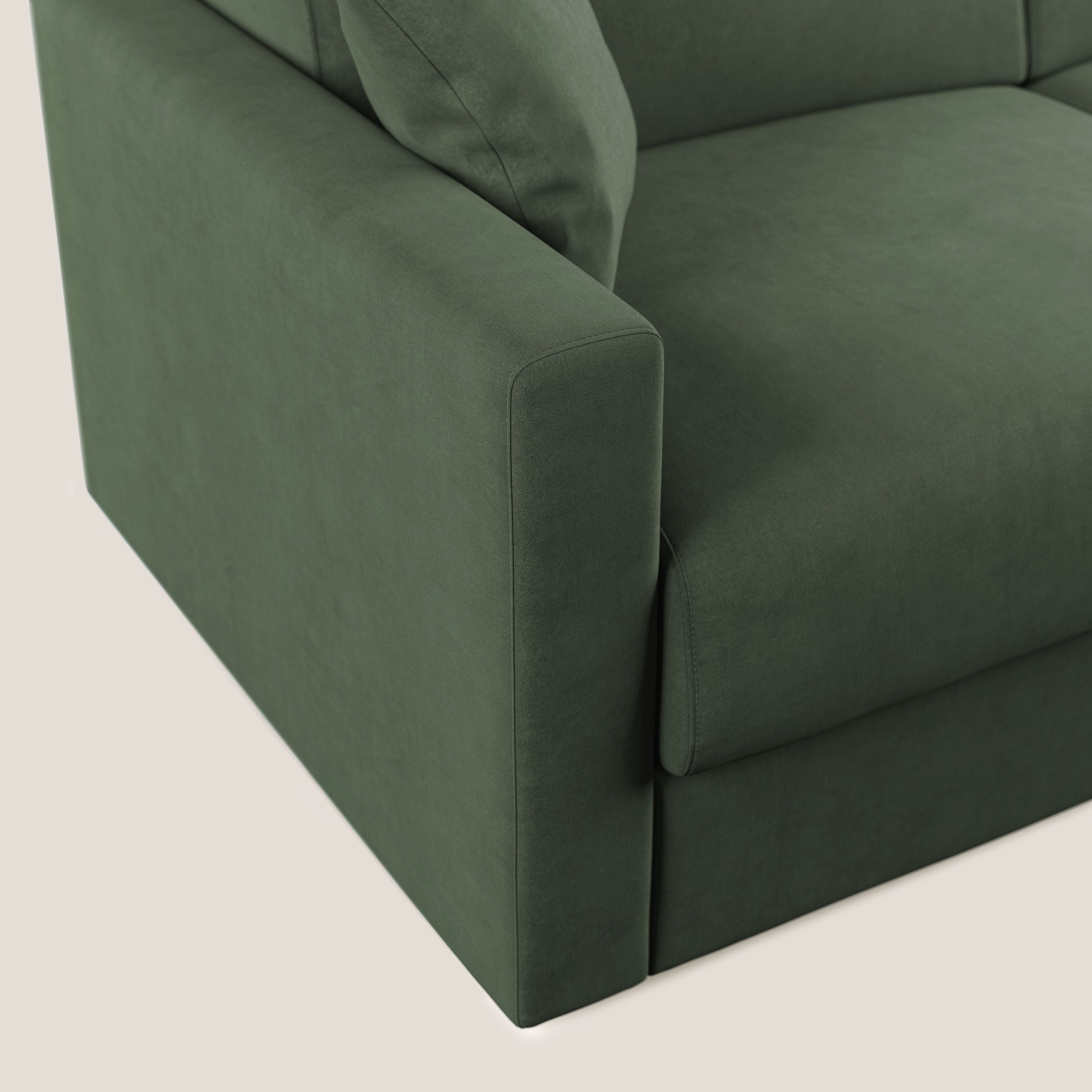 Chris Divano letto in microfibra smacchiabile T11 verde - divani.store