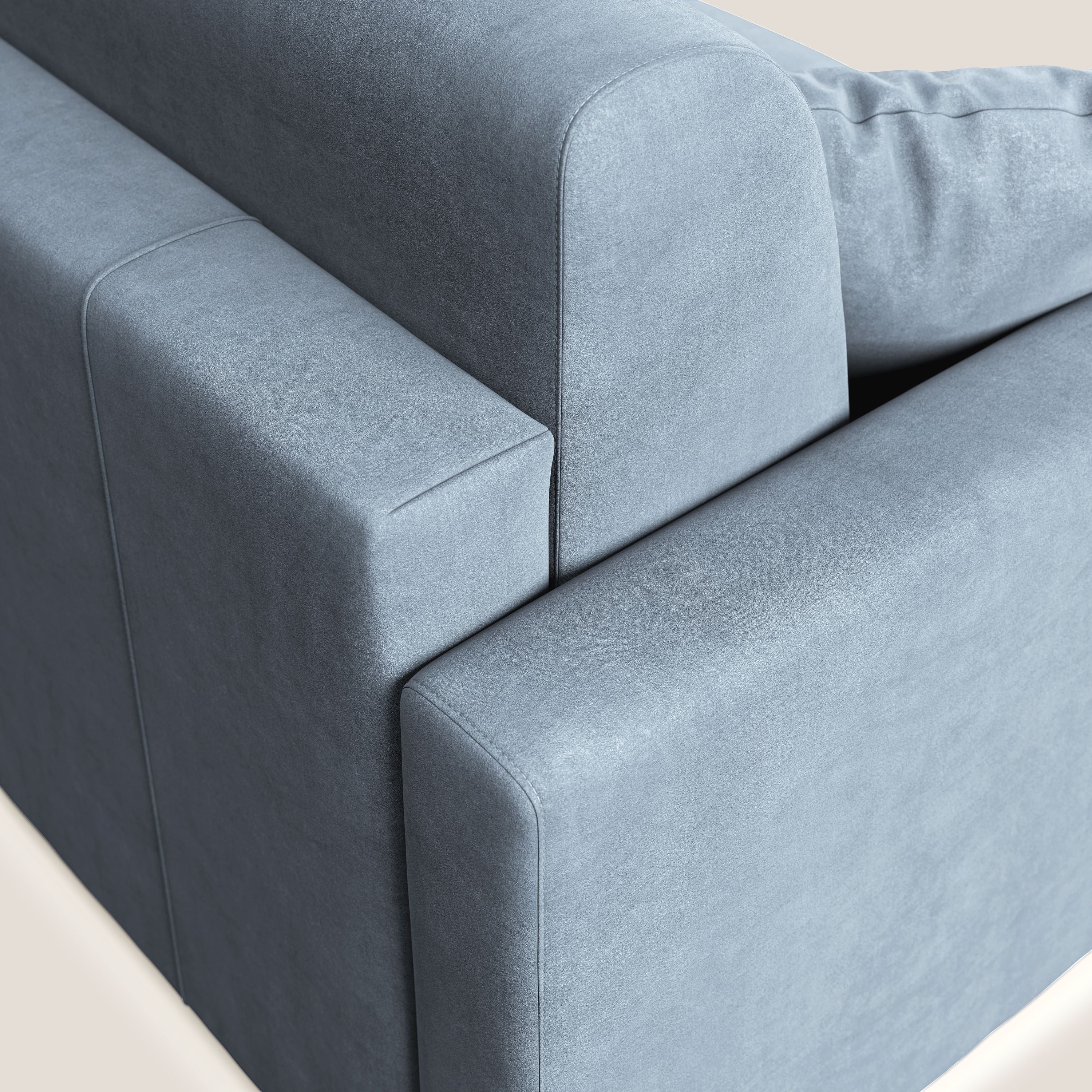 Chris Divano letto in microfibra smacchiabile T11 carta da zucchero - divani.store