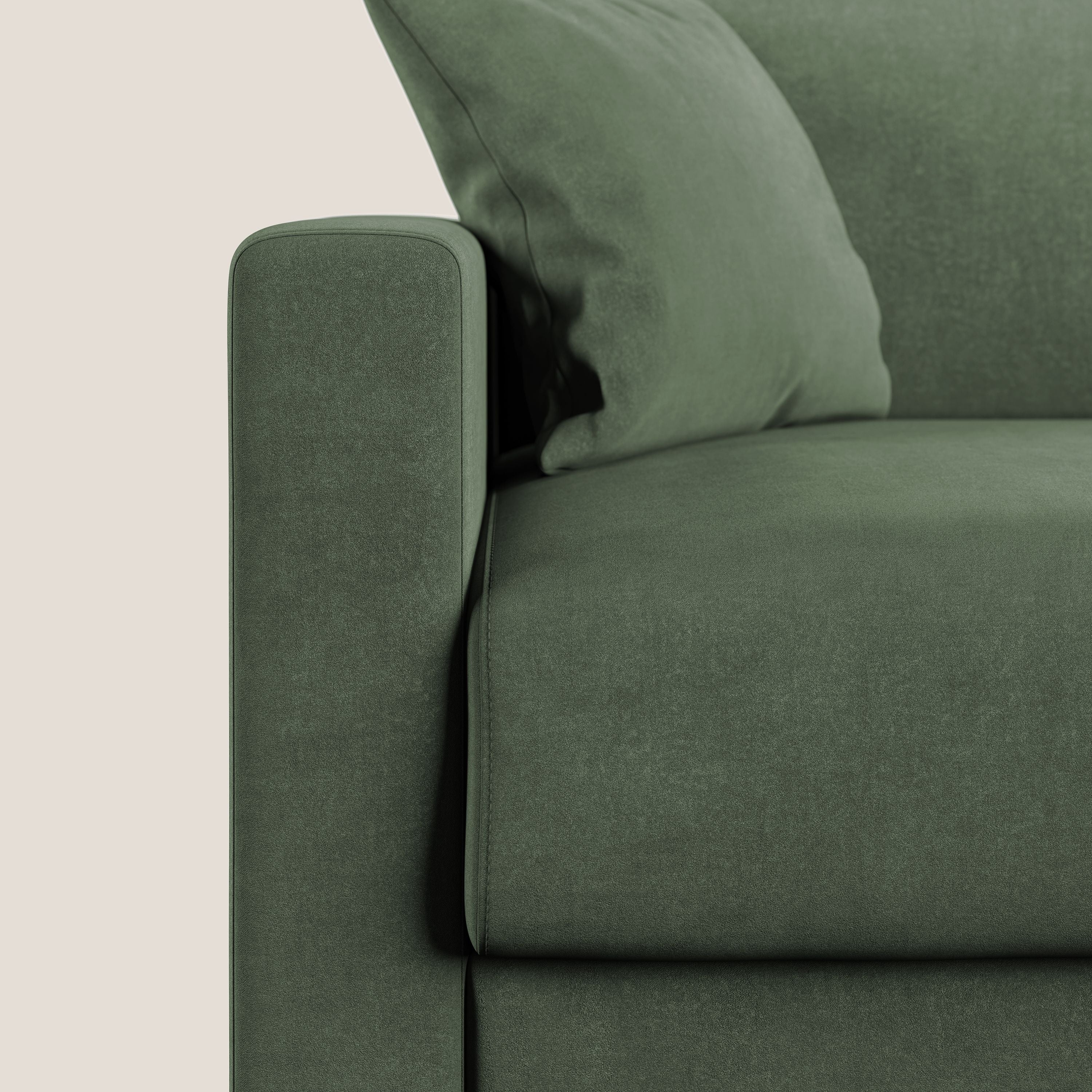 Chris Divano letto in microfibra smacchiabile T11 verde - divani.store