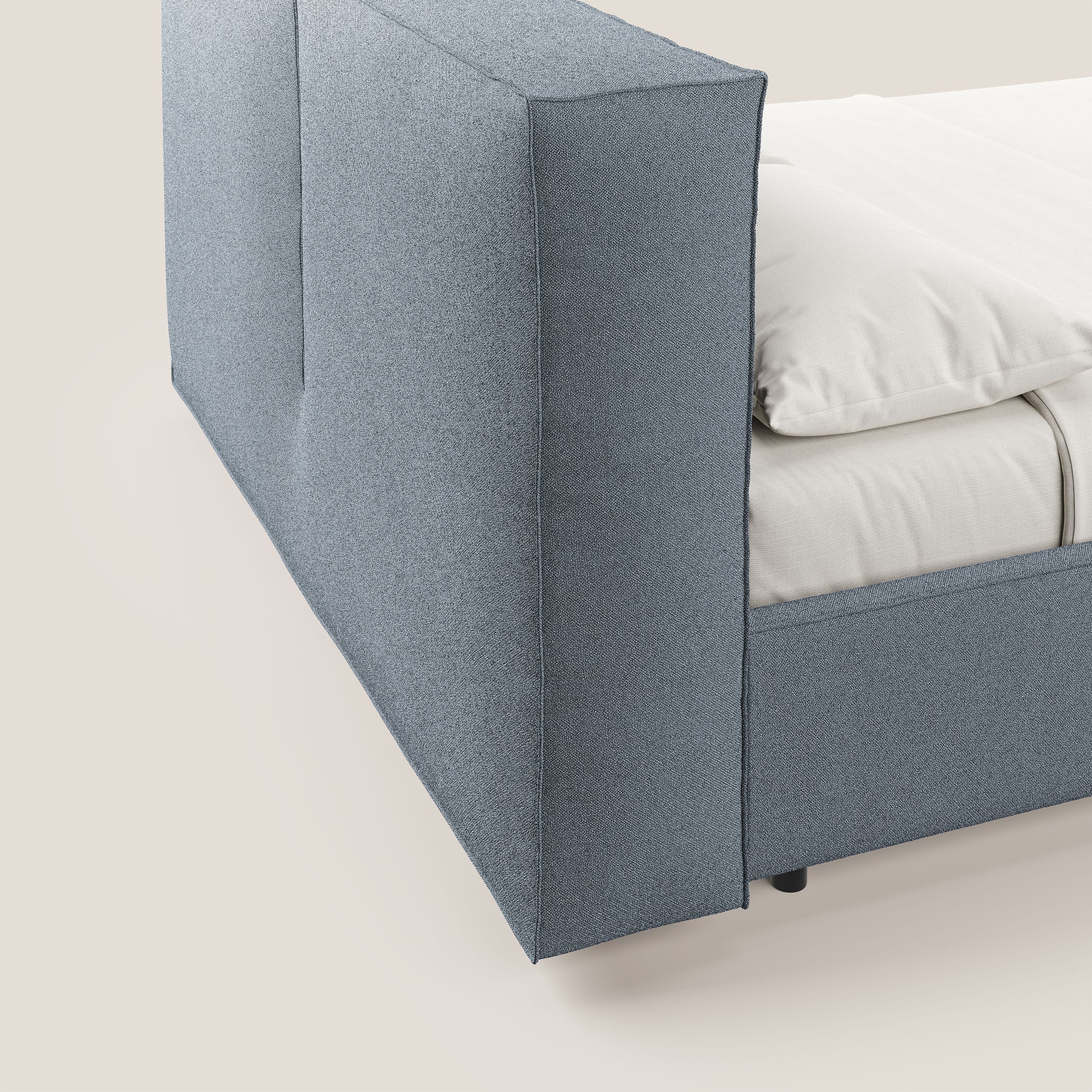 Cocoon letto imbottito contenitore sfoderabile in bouclet impermeabile T07 carta da zucchero - divani.store