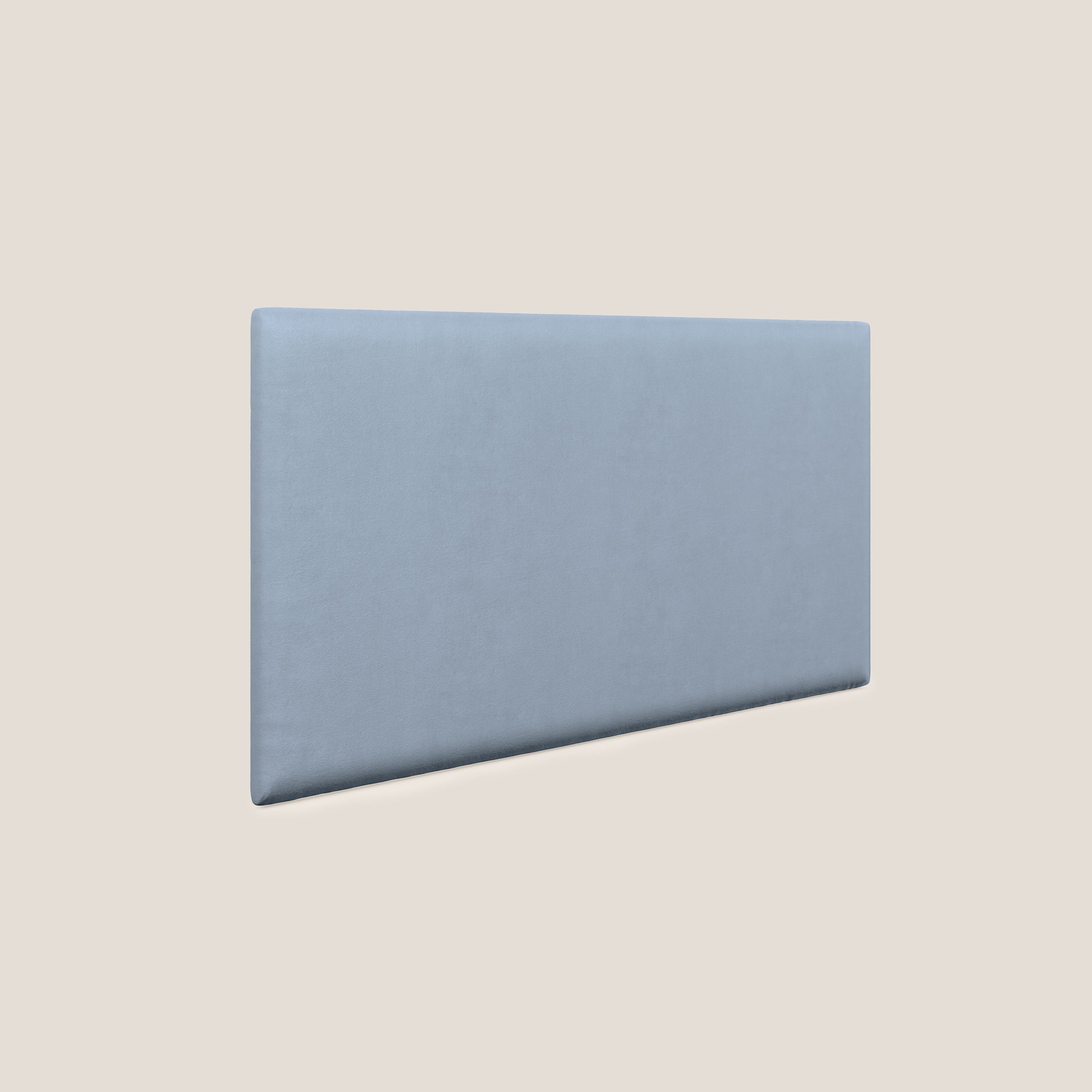 Testata pannello a muro media di varie dimensioni in microfibra smacchiabile T11 carta da zucchero - divani.store