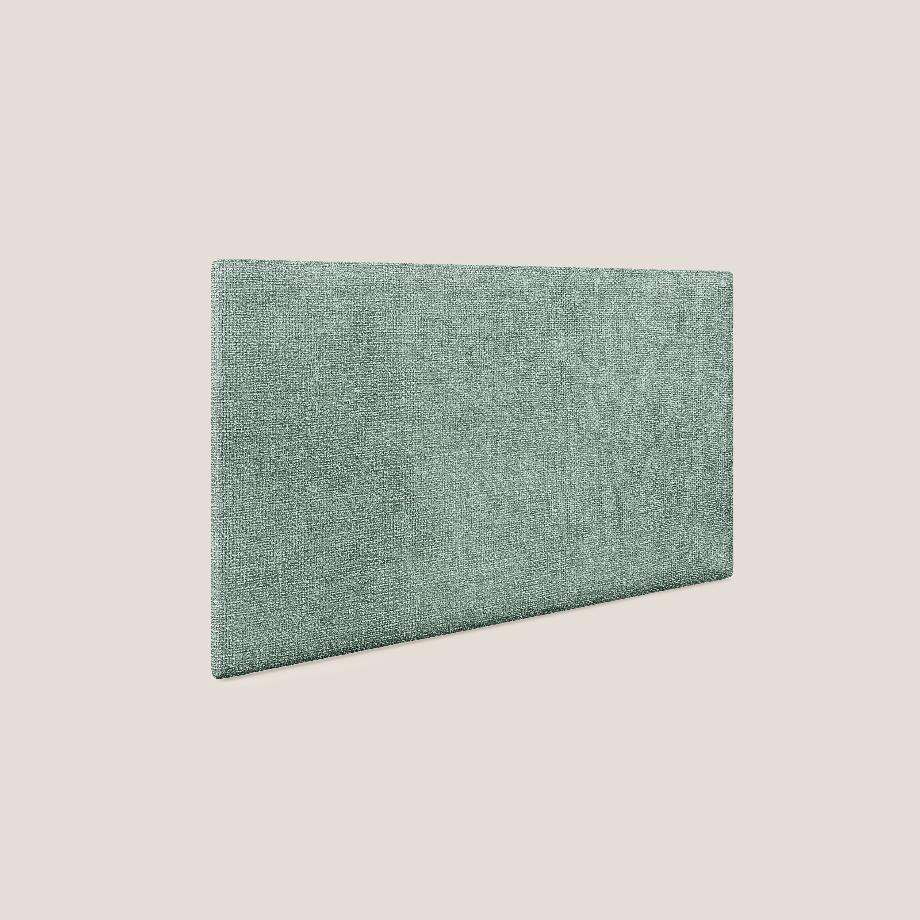 Testata pannello a muro grande di varie dimensioni in morbido tessuto impermeabile T10 salvia - divani.store